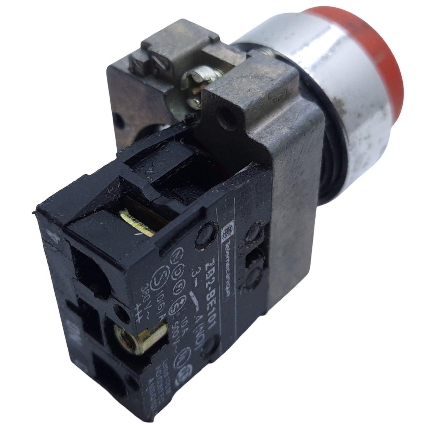 Used Schneider Electric ZB4BL4 Extended Push Button, Momentary, 1NO, ø22mm 600VAC/DC
