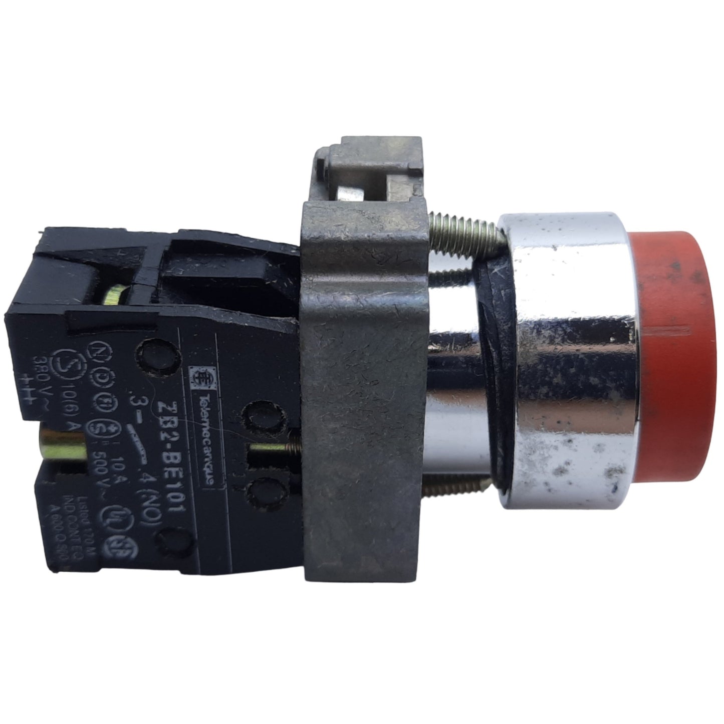 Used Schneider Electric ZB4BL4 Extended Push Button, Momentary, 1NO, ø22mm 600VAC/DC