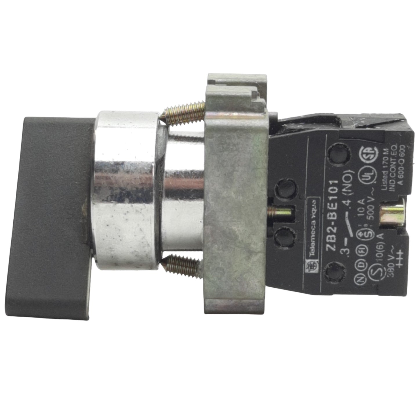 Used Schneider Electric XB4BJ21 2-Position Maintained Selector Switch ø22mm, 1NO
