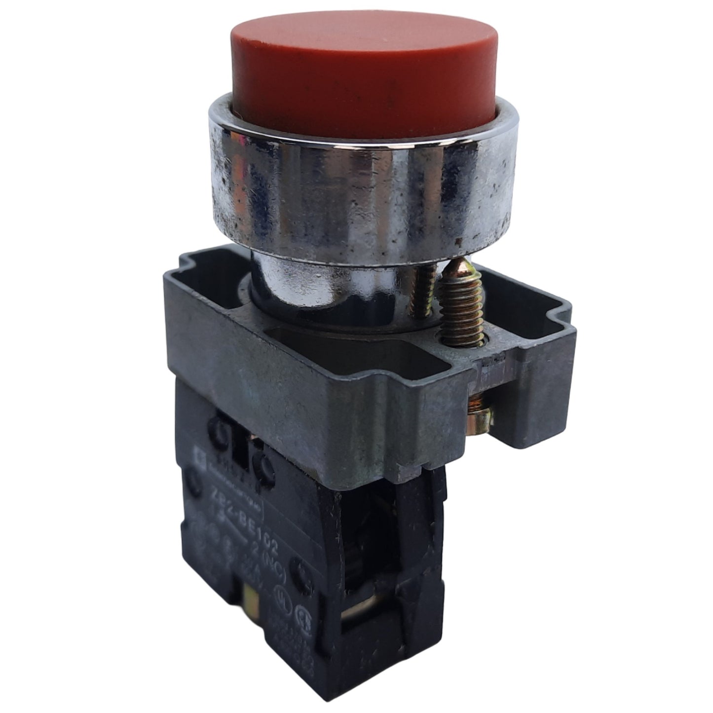 Used Schneider Electric ZB4BL4 Extended Push Button, Momentary, 1NC, ø22mm 600VAC/DC