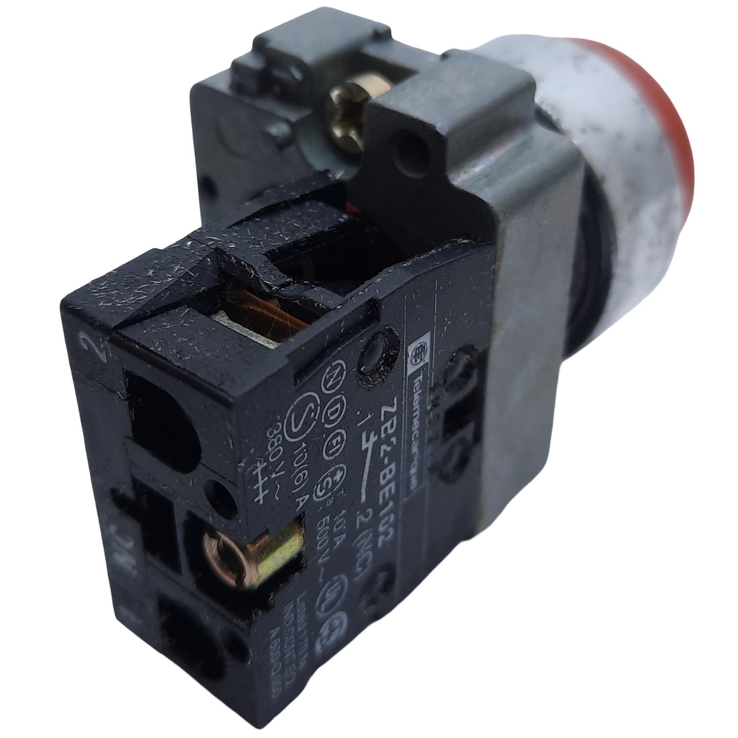 Used Schneider Electric ZB4BL4 Extended Push Button, Momentary, 1NC, ø22mm 600VAC/DC