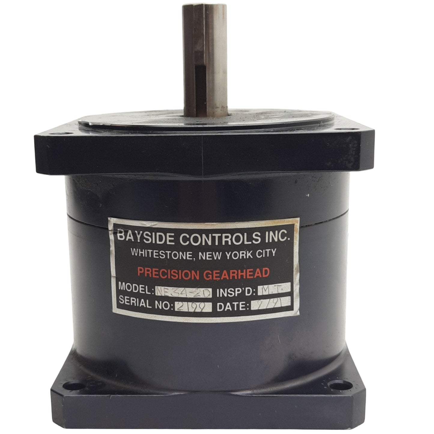 Used Bayside NE34-020 Precision Gearhead 5000RPM Max, 3.0lb, ø12.7mm, 31.8mm Length