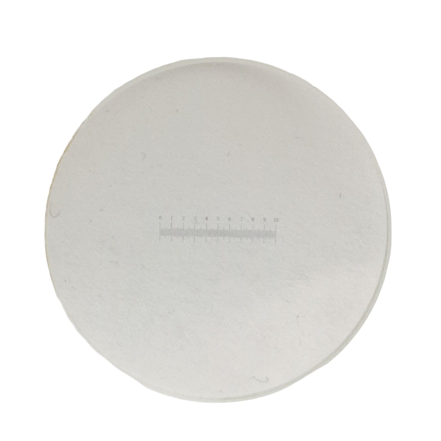 Used Microscope Eyepiece Reticule/Scale 0-10mm, 0.1mm Graduations, ø23mm x 1.6mm Size
