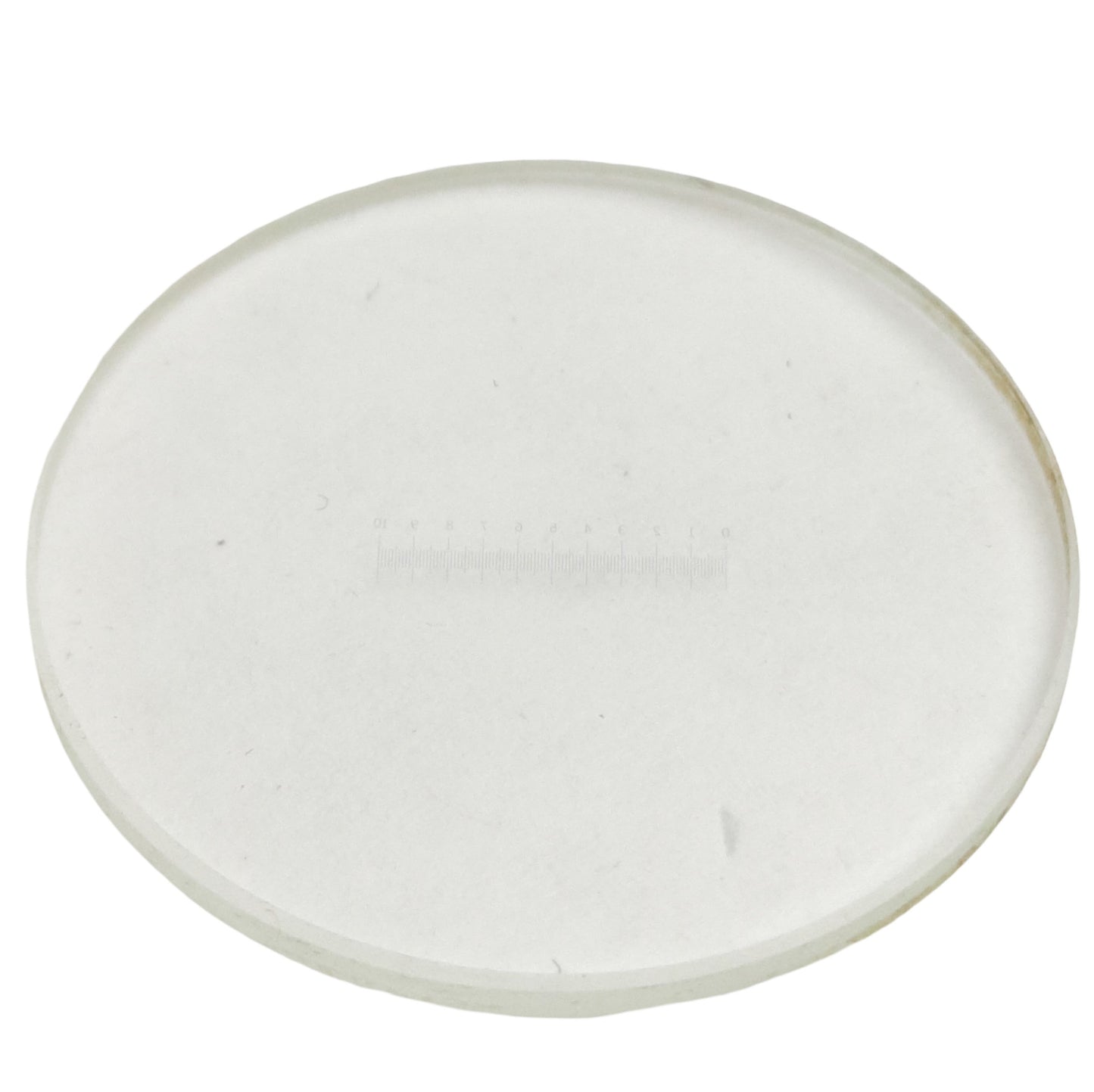 Used Microscope Eyepiece Reticule/Scale 0-10mm, 0.1mm Graduations, ø23mm x 1.6mm Size