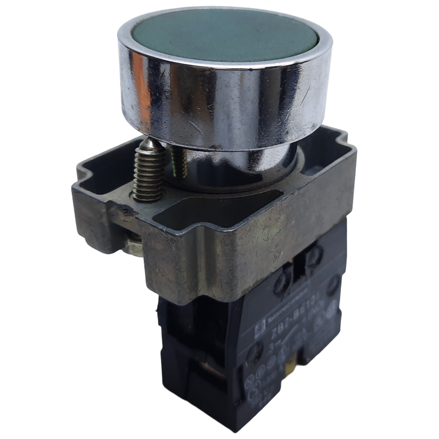 Used Schneider Electric ZB4BA3 Flush Push Button, Momentary, 1NO, ø22mm 600VAC/DC