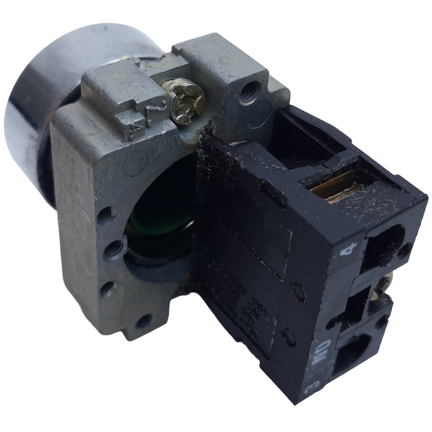 Used Schneider Electric ZB4BA3 Flush Push Button, Momentary, 1NO, ø22mm 600VAC/DC