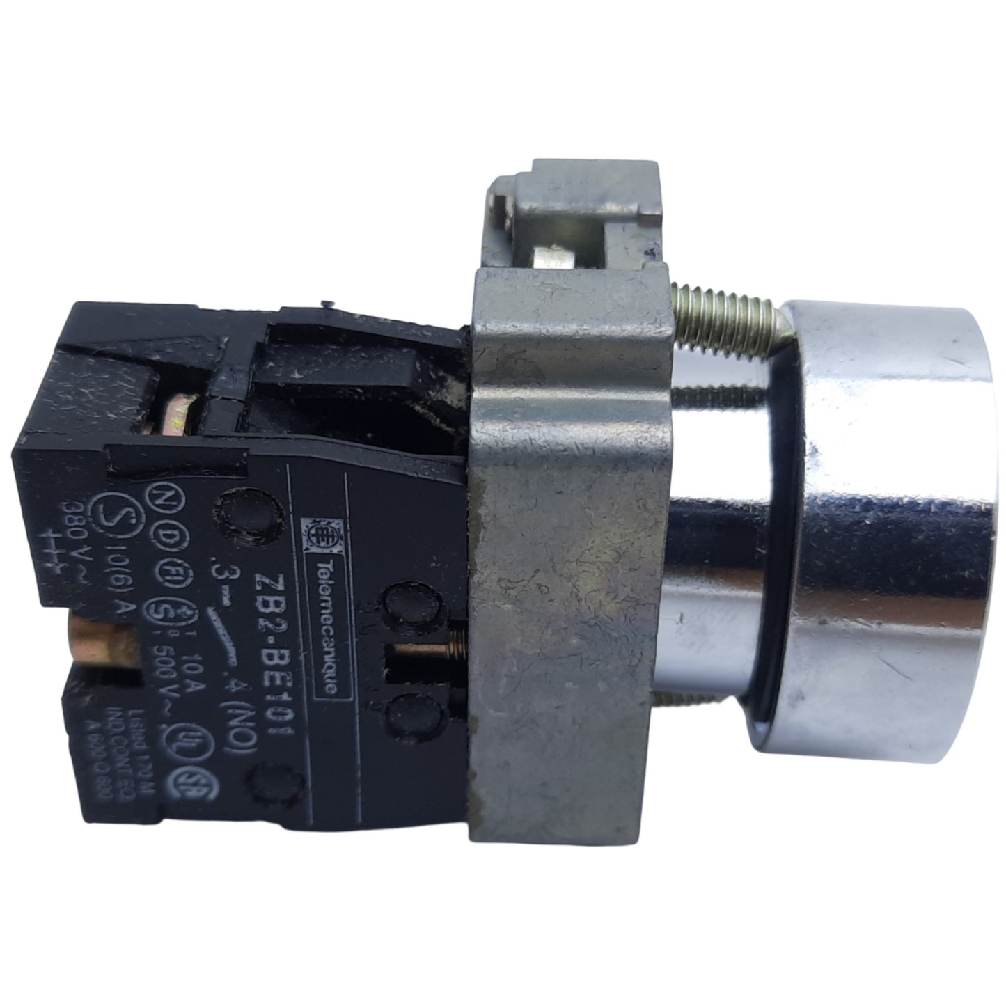 Used Schneider Electric ZB4BA3 Flush Push Button, Momentary, 1NO, ø22mm 600VAC/DC