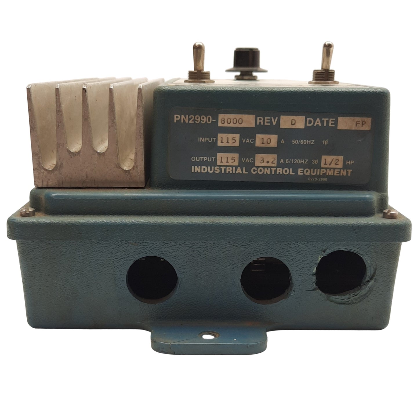 Used Emerson 2990-8000 AC Motor Speed Controller 115VAC 10A Input, 115VAC 3.2A Output