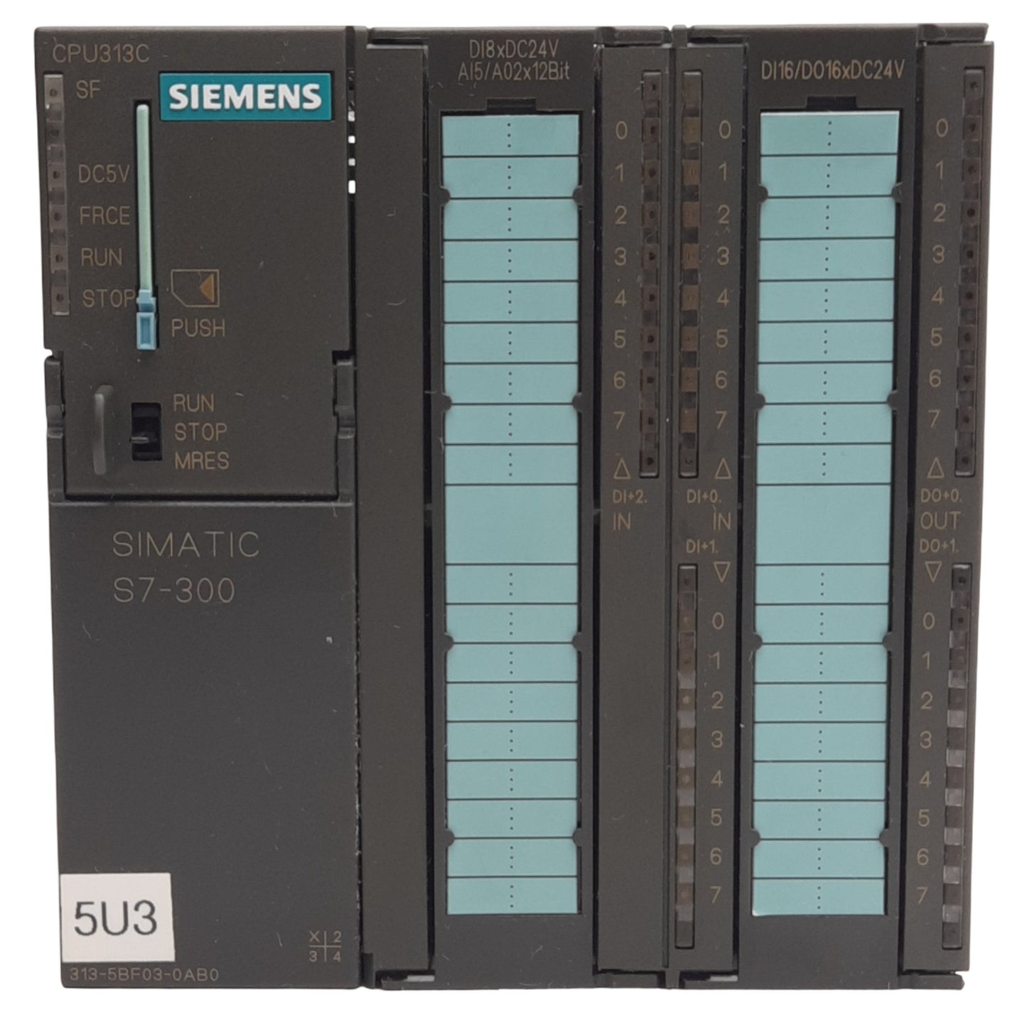Used Siemens 6ES7313-5BF03-0AB0 SIMATIC S7 Compact CPU 24DI/16DO, 4AI/2AO, 64KB