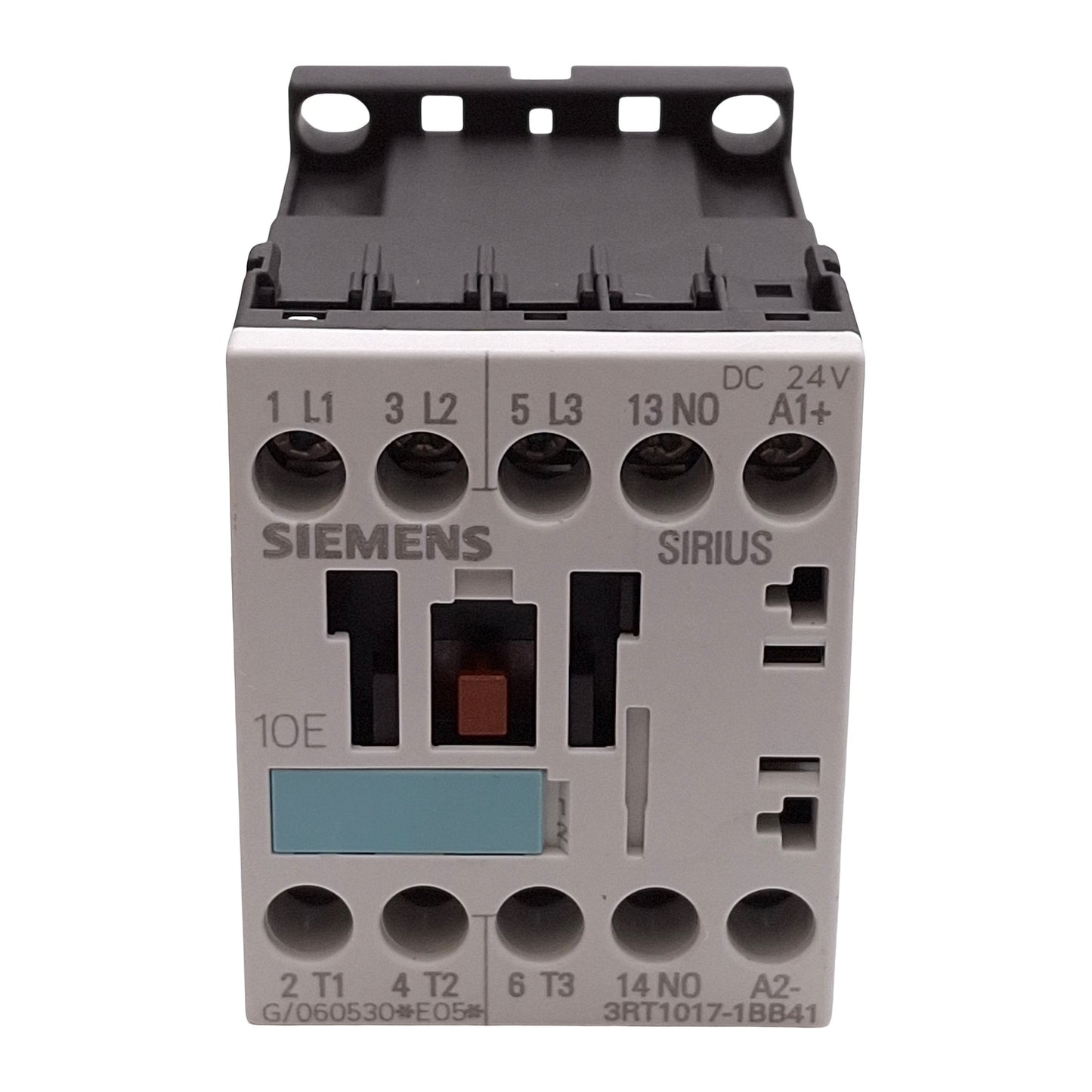 Used Siemens 3RT1017-1BB41 Contactor, 3-Pole + 1NO Aux, 5.5kW @ 400VAC, 24VDC Coil