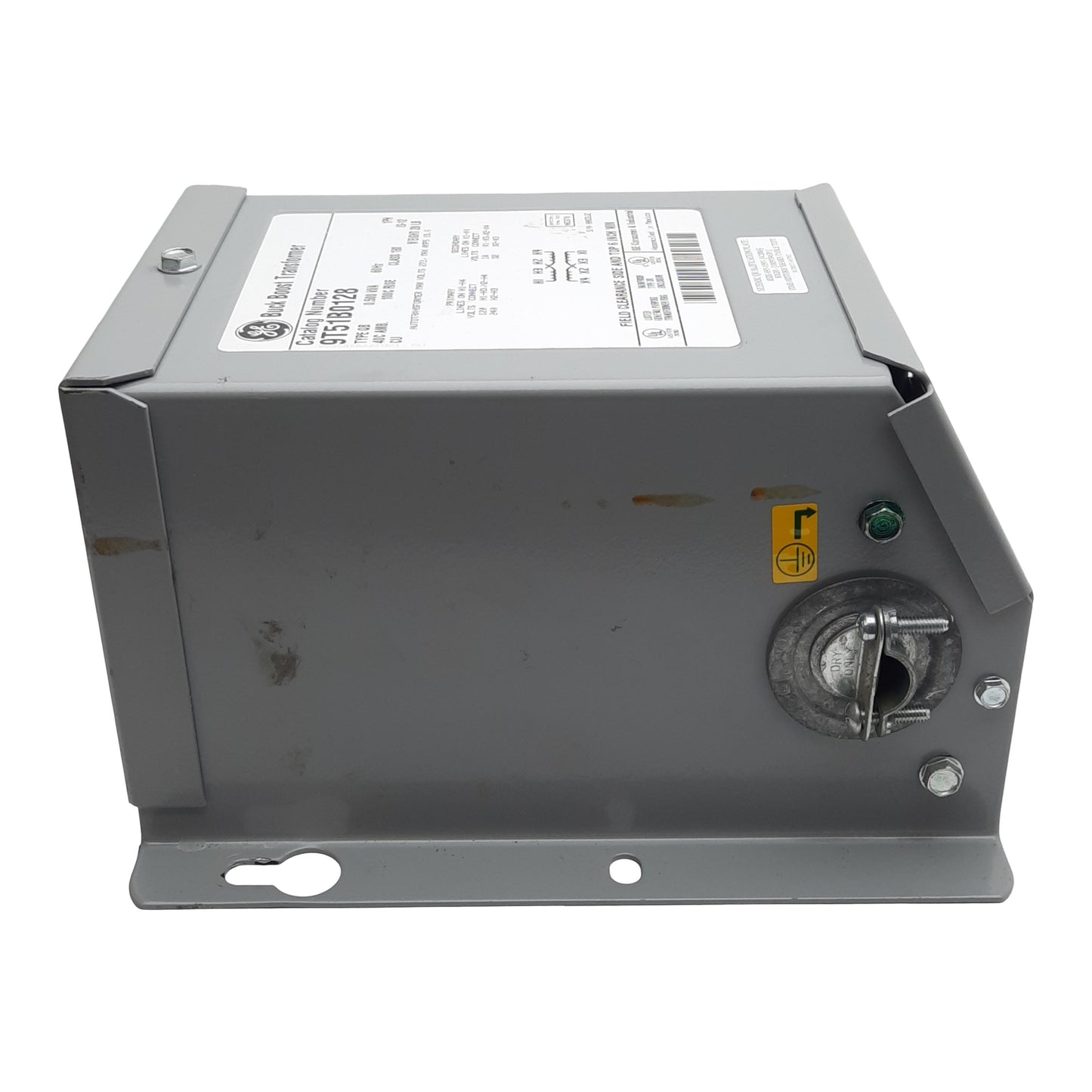 Used General Electric 9T51B0128 Buck Boost Transformer, 120/240VAC Pri, 16/32VAC Sec