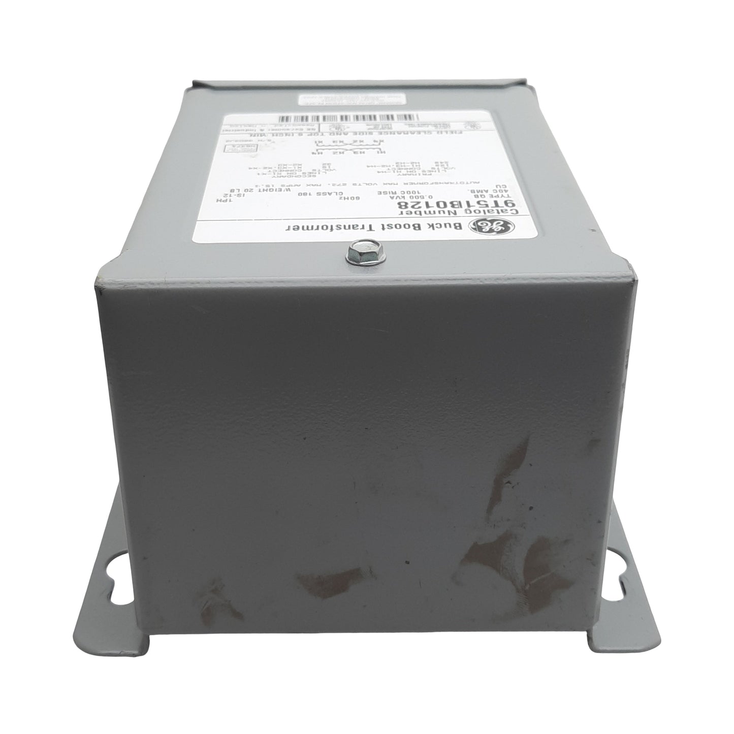 Used General Electric 9T51B0128 Buck Boost Transformer, 120/240VAC Pri, 16/32VAC Sec