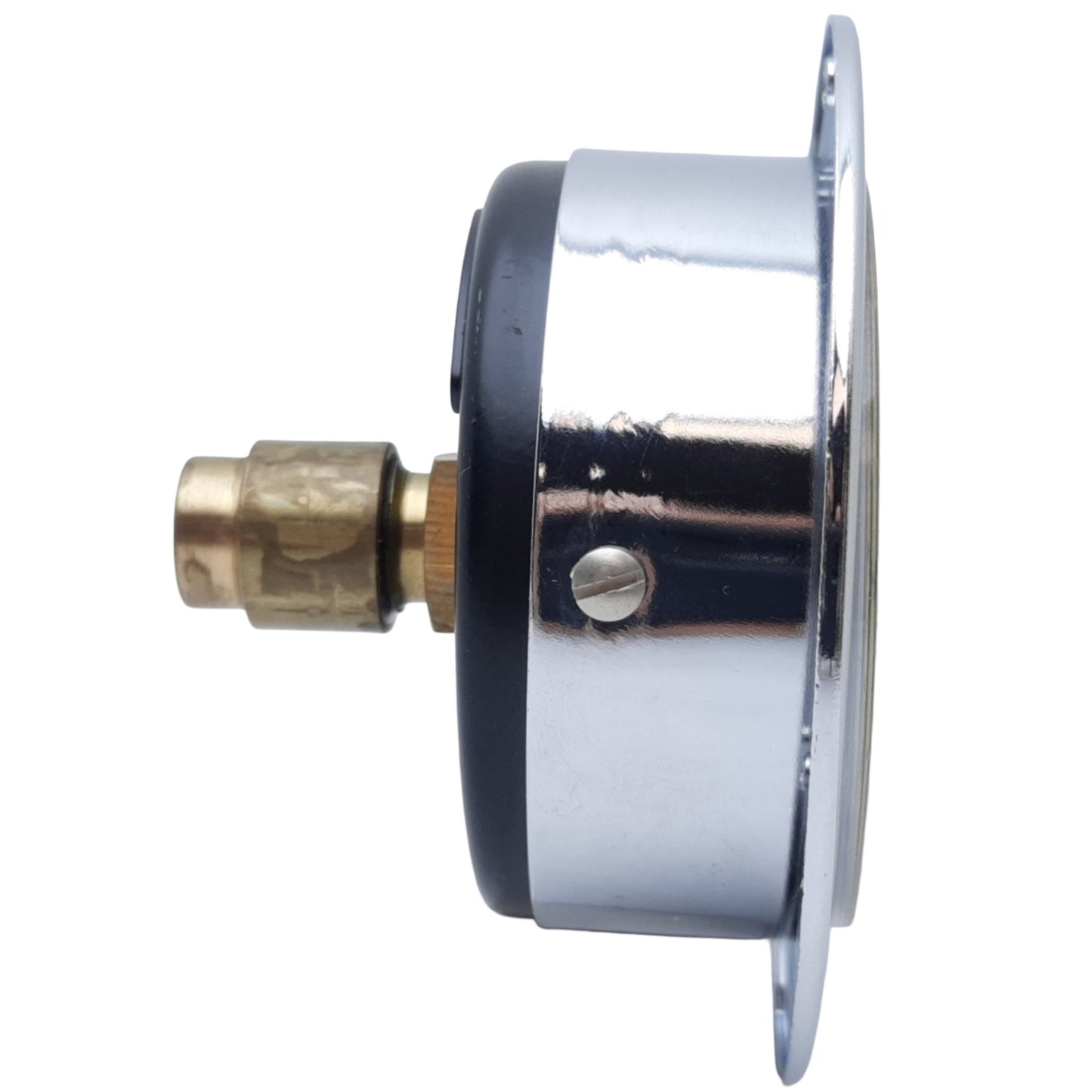 Used Riegler 101875 306/63 Pressure Gauge w/ Front Ring, Range 0-10 bar, G 1/4, ø63mm