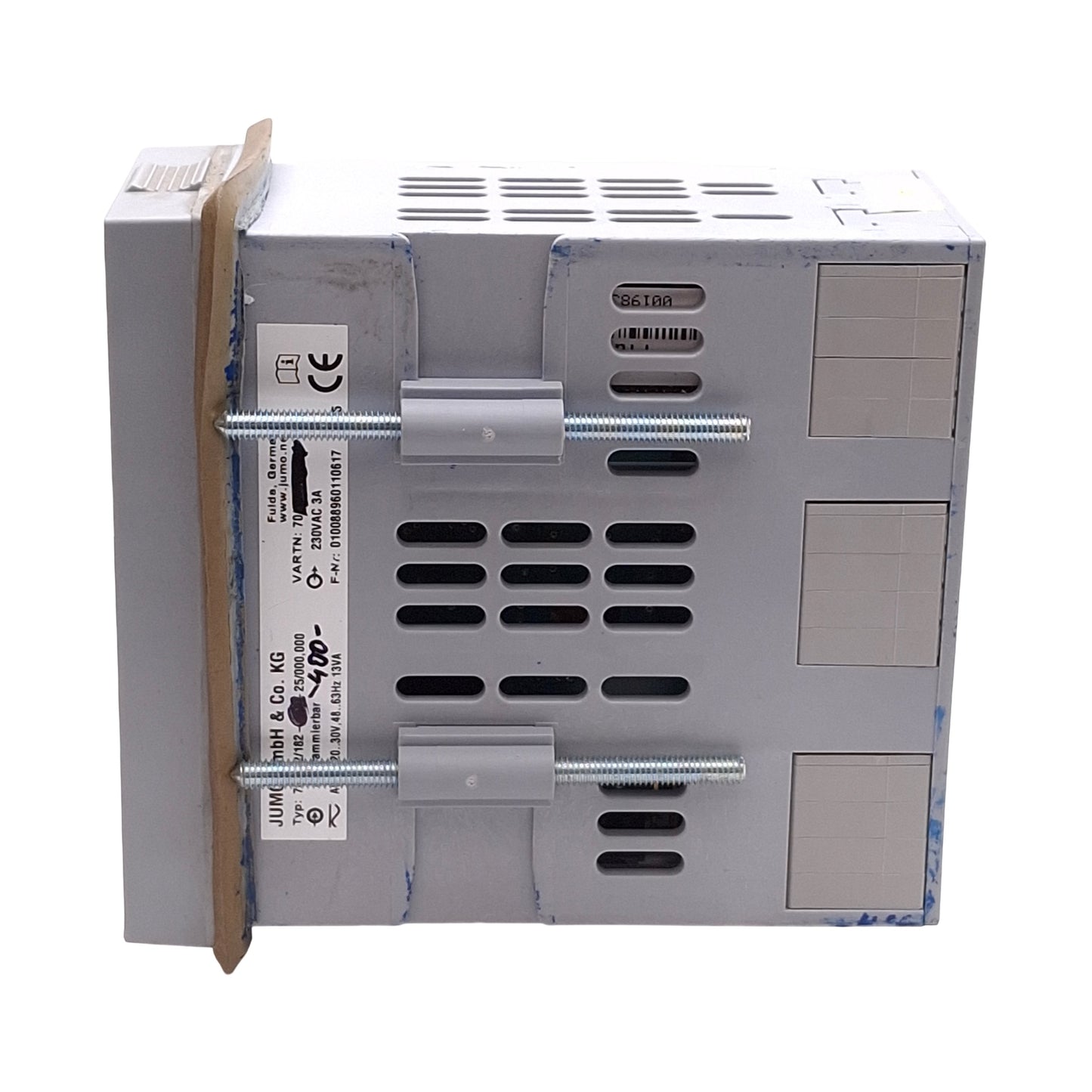 Used Jumo 703042/182-400-25/000,000 dTRON 308 Compact Controller 20-30VAC/DC 1/8 DIN