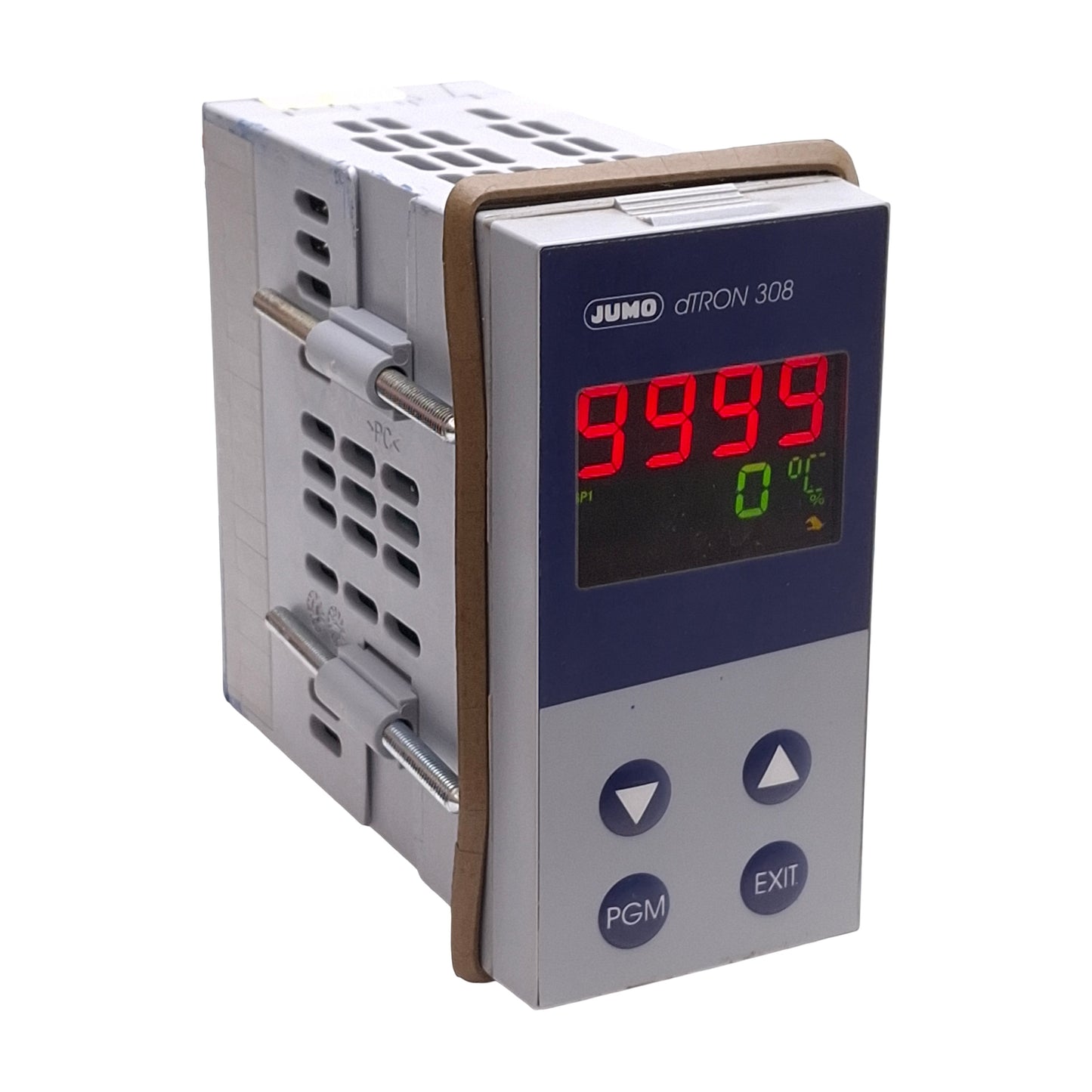 Used Jumo 703042/182-400-25/000,000 dTRON 308 Compact Controller 20-30VAC/DC 1/8 DIN