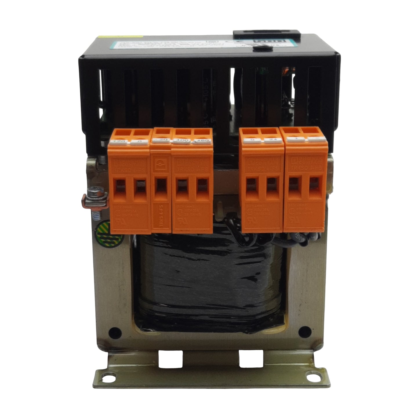 Used SBA 073-0612 EGT Transformer, 400/460VAC Pri, 24VDC 5A & 24VAC 2.63A Sec