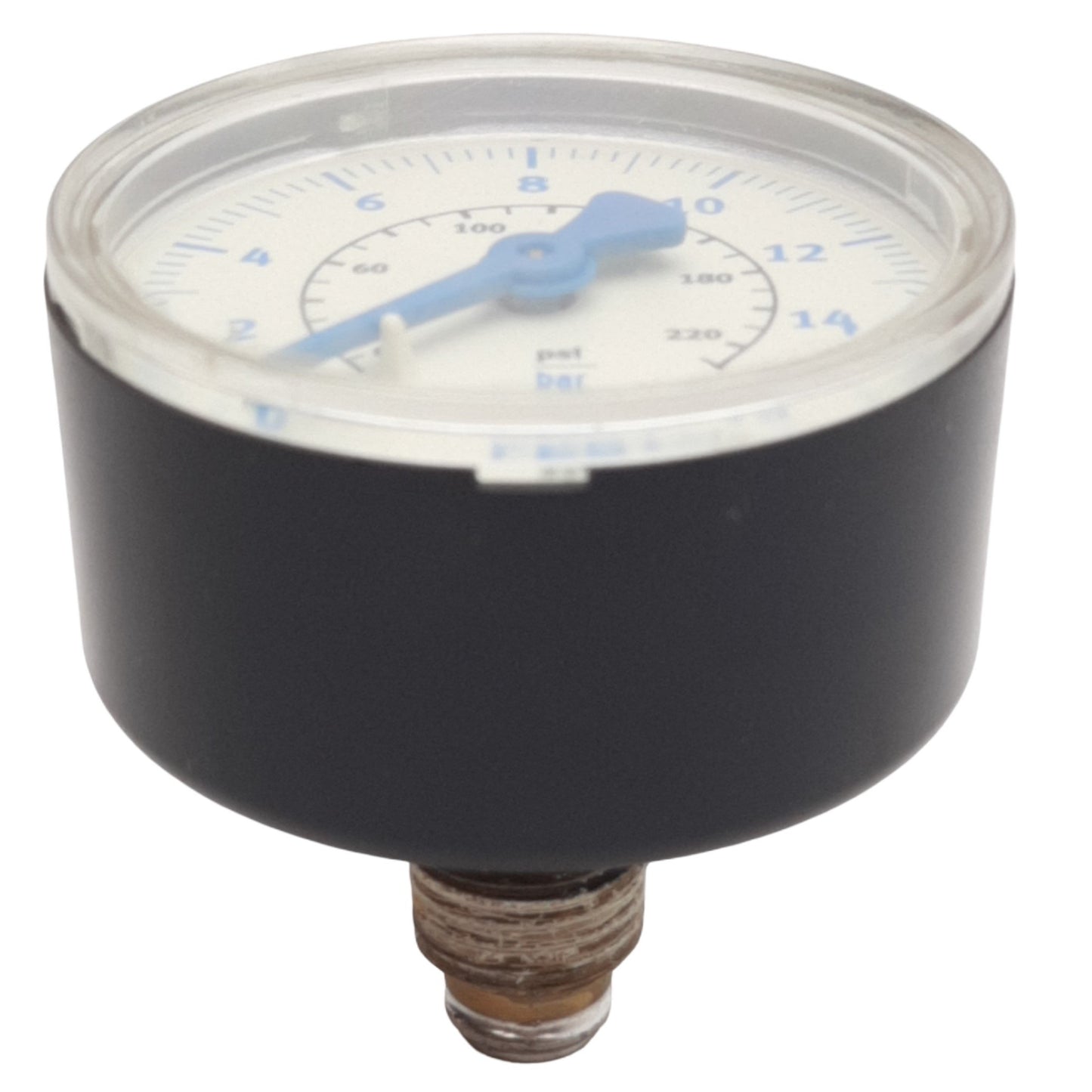 Used Festo 356759 Pneumatic Pressure Gauge 0-232psi Range, G1/4 Connector, ø1.9in