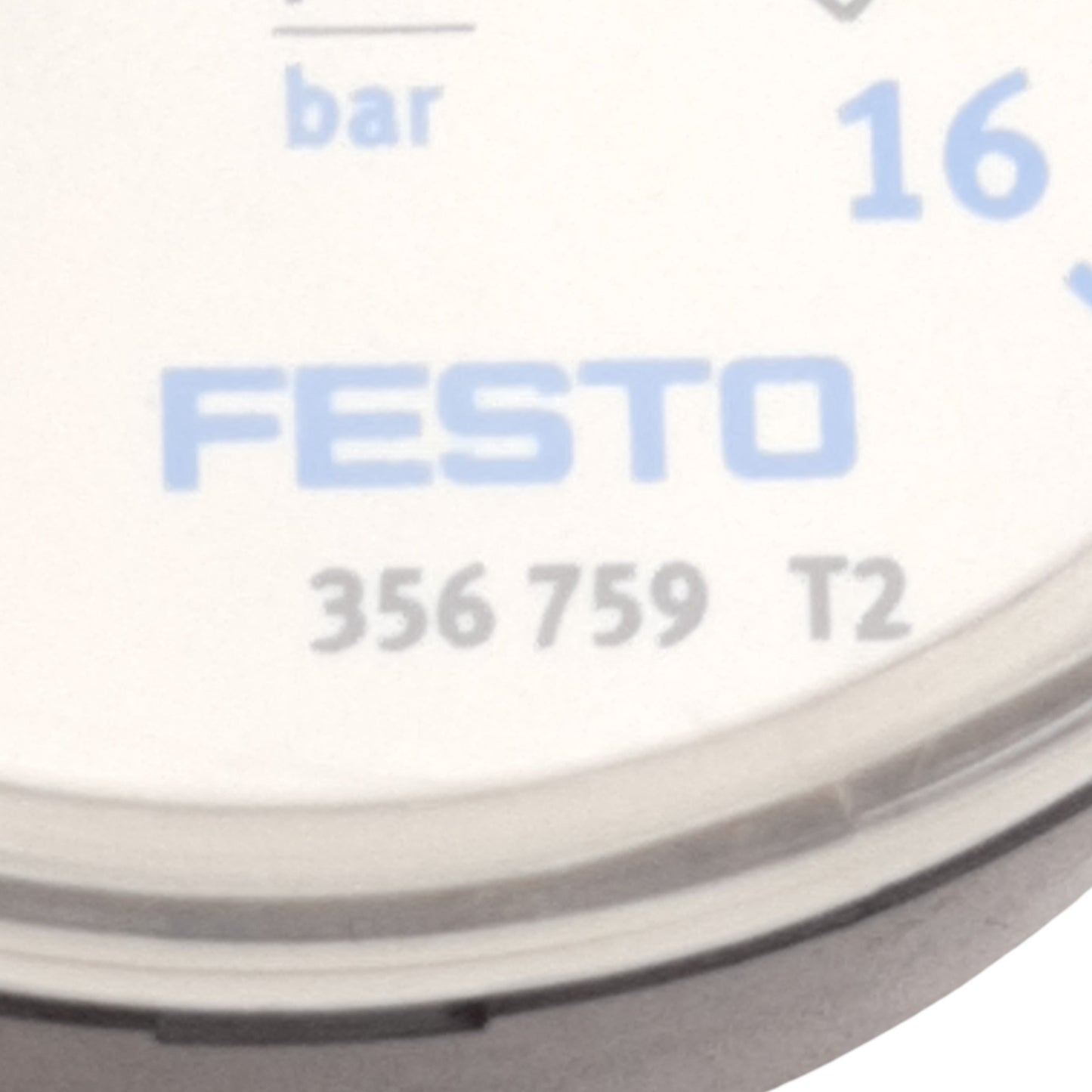 Used Festo 356759 Pneumatic Pressure Gauge 0-232psi Range, G1/4 Connector, ø1.9in