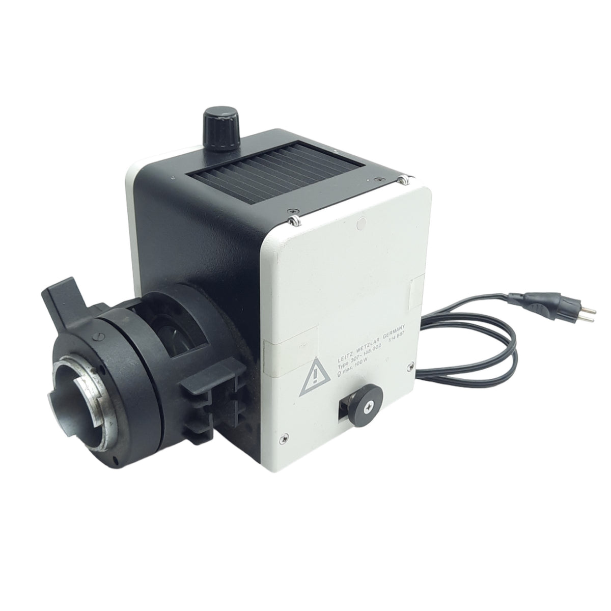 Used Leitz Wetzlar 307-148 Aristoplan Illuminator / Lamp Housing, 100W, 2-Pin Male