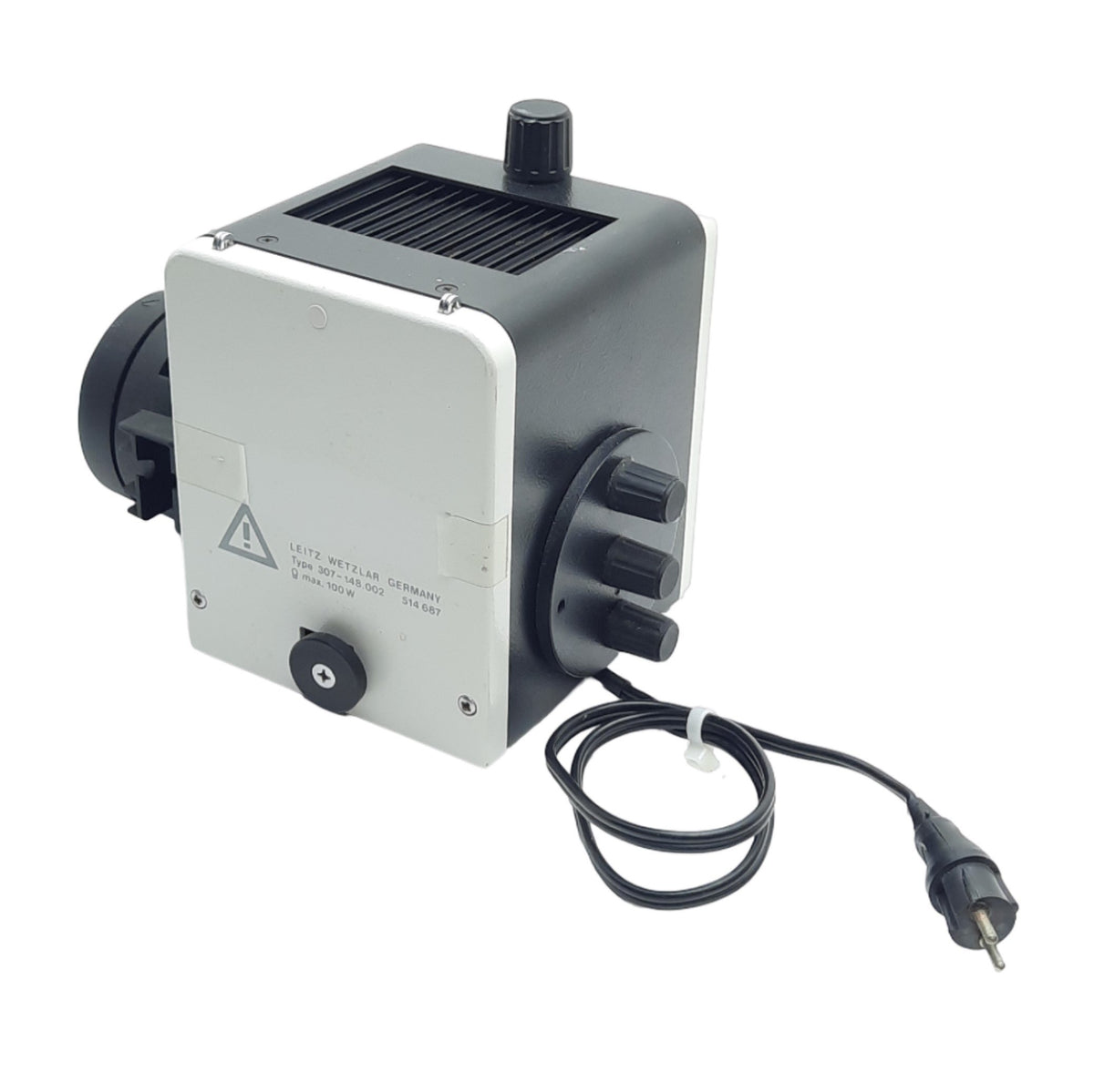 Used Leitz Wetzlar 307-148 Aristoplan Illuminator / Lamp Housing, 100W, 2-Pin Male