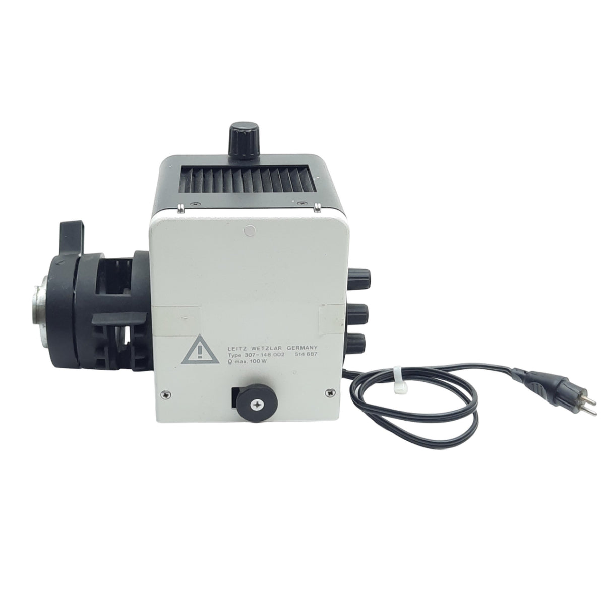 Used Leitz Wetzlar 307-148 Aristoplan Illuminator / Lamp Housing, 100W, 2-Pin Male