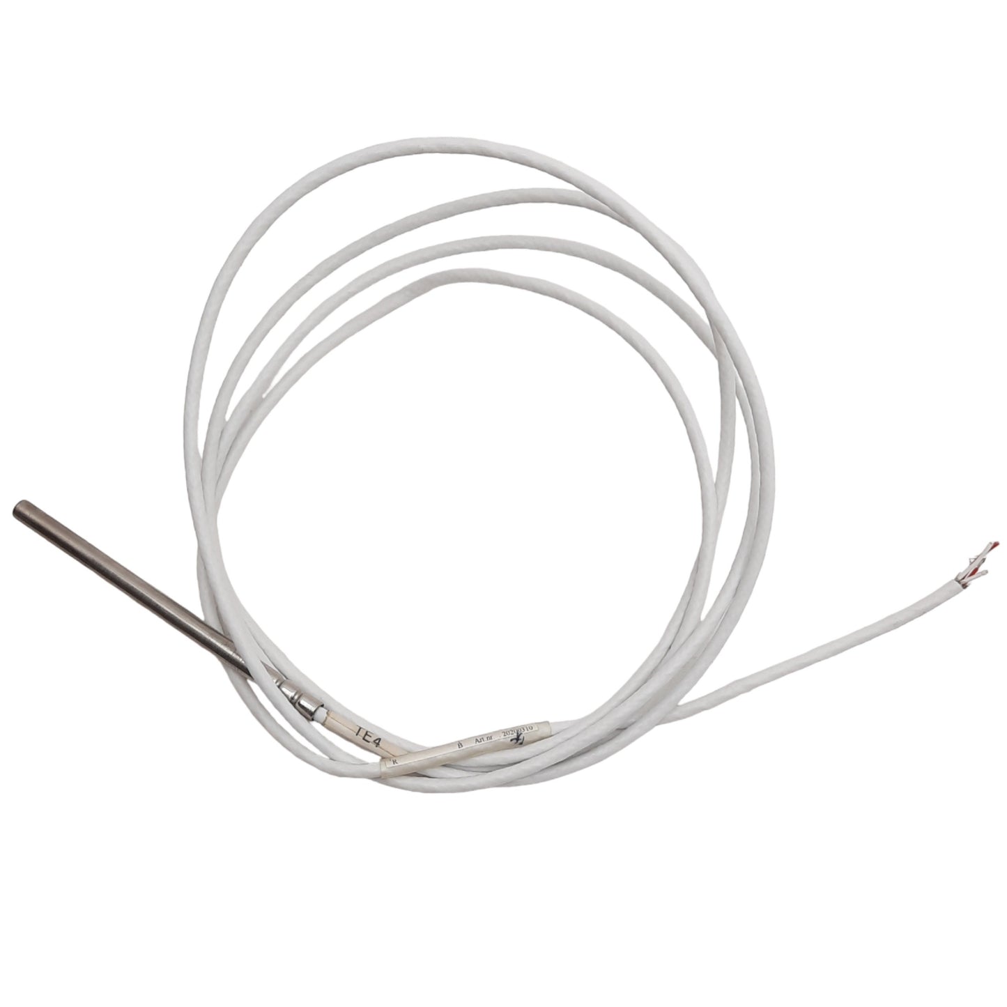 Used Platinum Temperature Sensor/100 Ohm RTD ø0.23in Sheath, 3.94in Length, 260°C Max