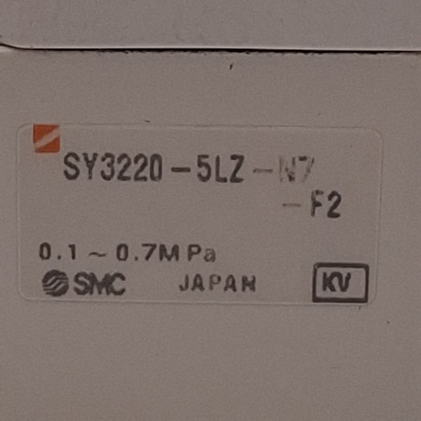 Used SMC SY3220-5LZ-N7-F2 Solenoid Valve, 2-Position Double, 0.1-0.7MPa, 24VDC Coil