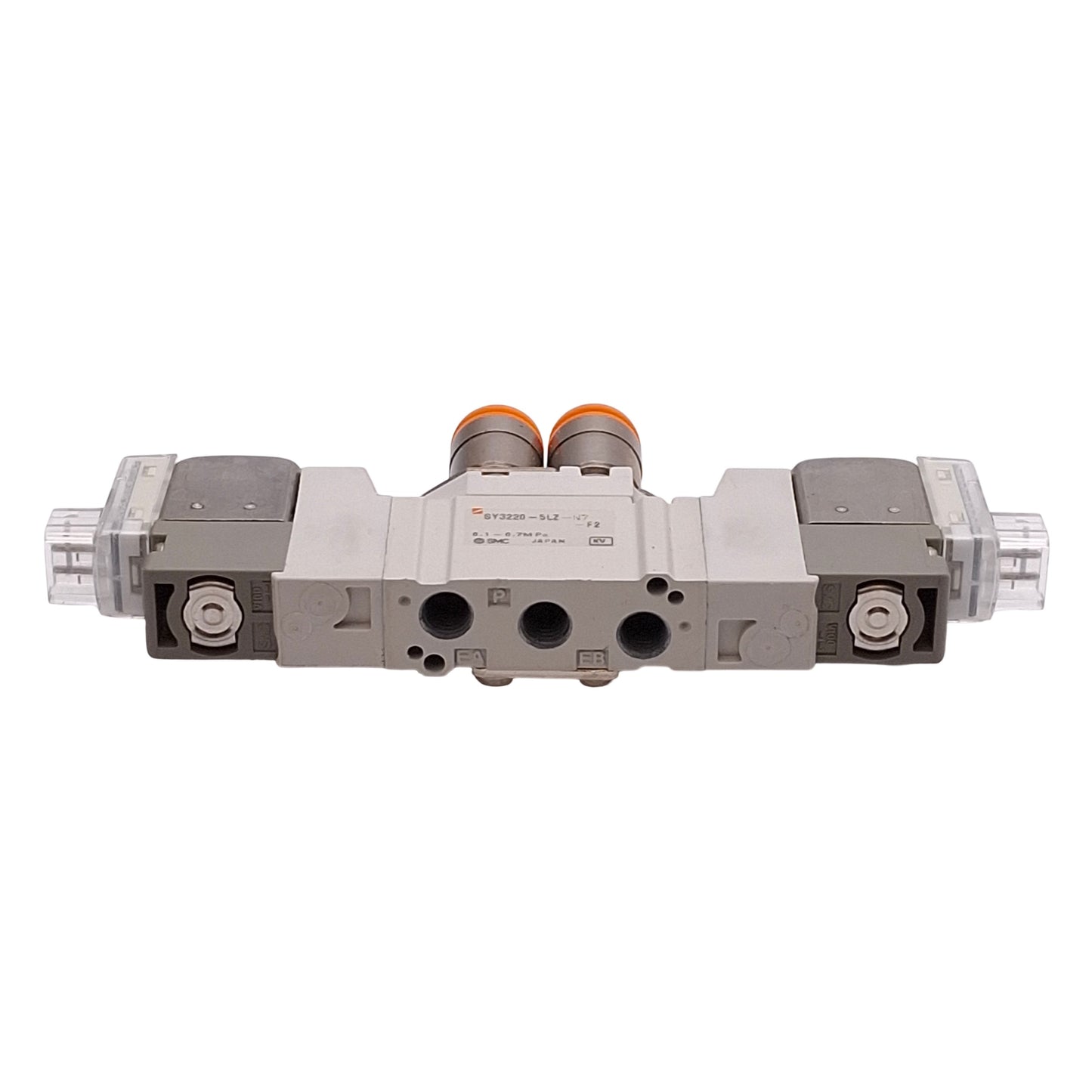 Used SMC SY3220-5LZ-N7-F2 Solenoid Valve, 2-Position Double, 0.1-0.7MPa, 24VDC Coil