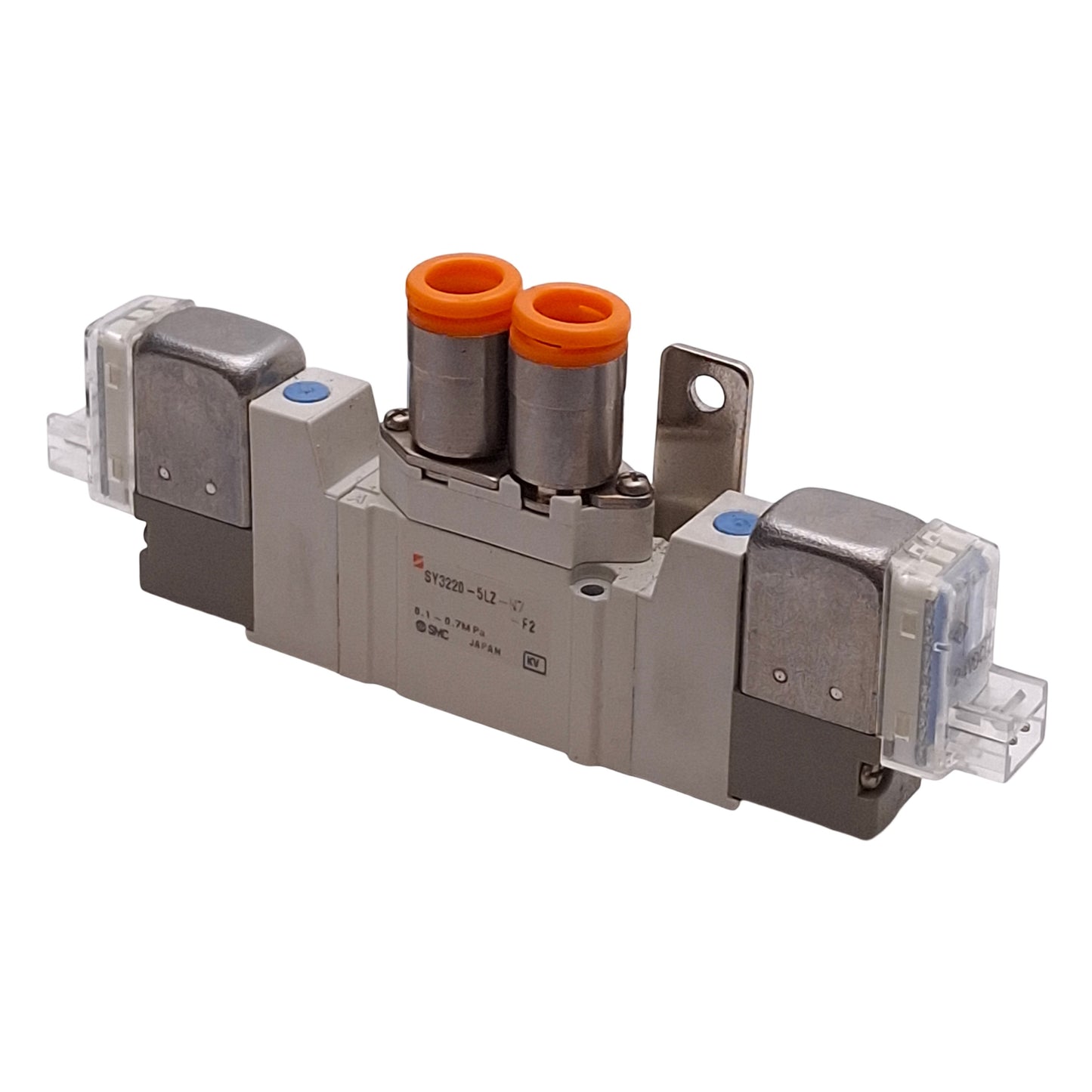 Used SMC SY3220-5LZ-N7-F2 Solenoid Valve, 2-Position Double, 0.1-0.7MPa, 24VDC Coil