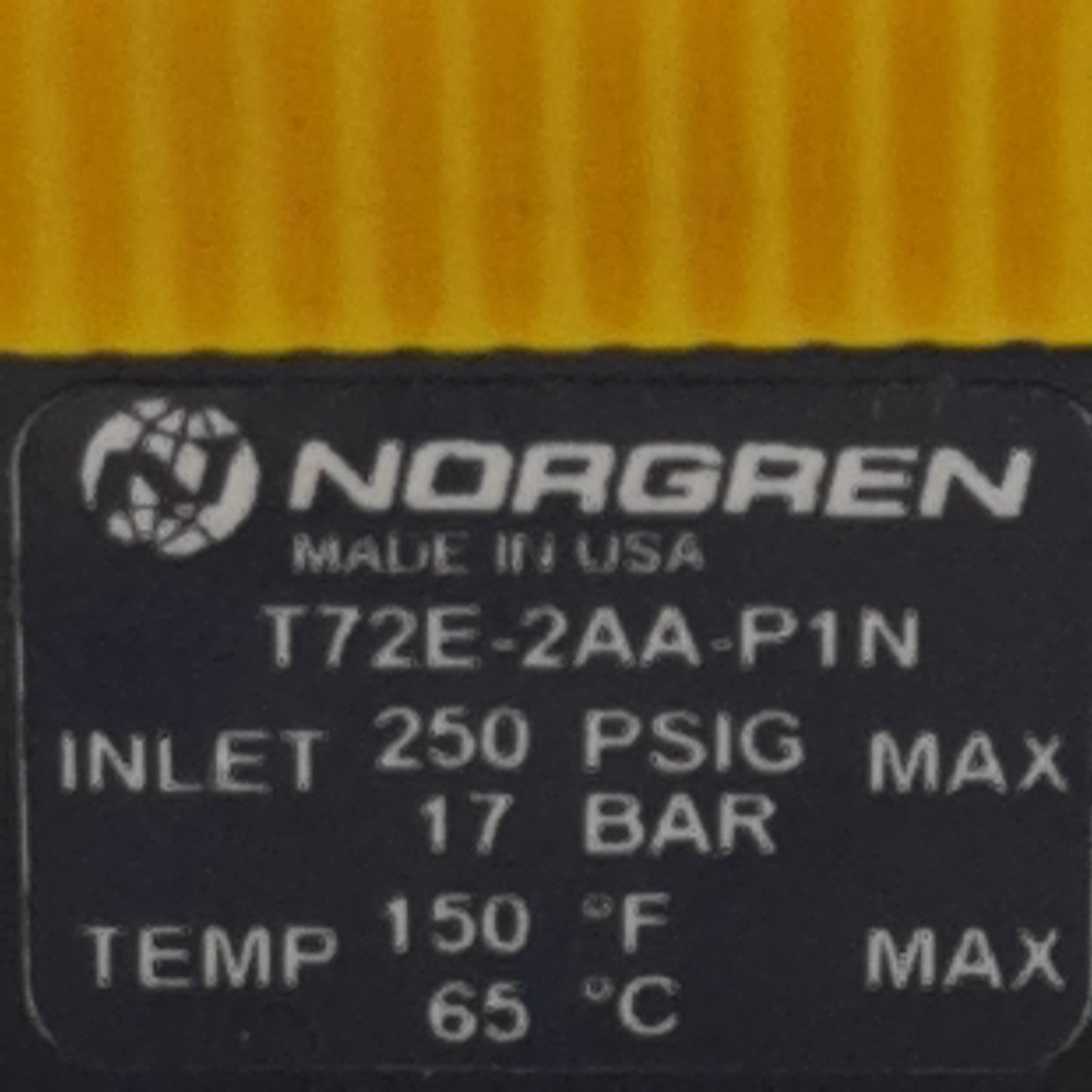 Used Norgren T72E-2AA-P1N Lockout Valve, 3/2-Way, 1/4in PTF, 17bar, 140scfm