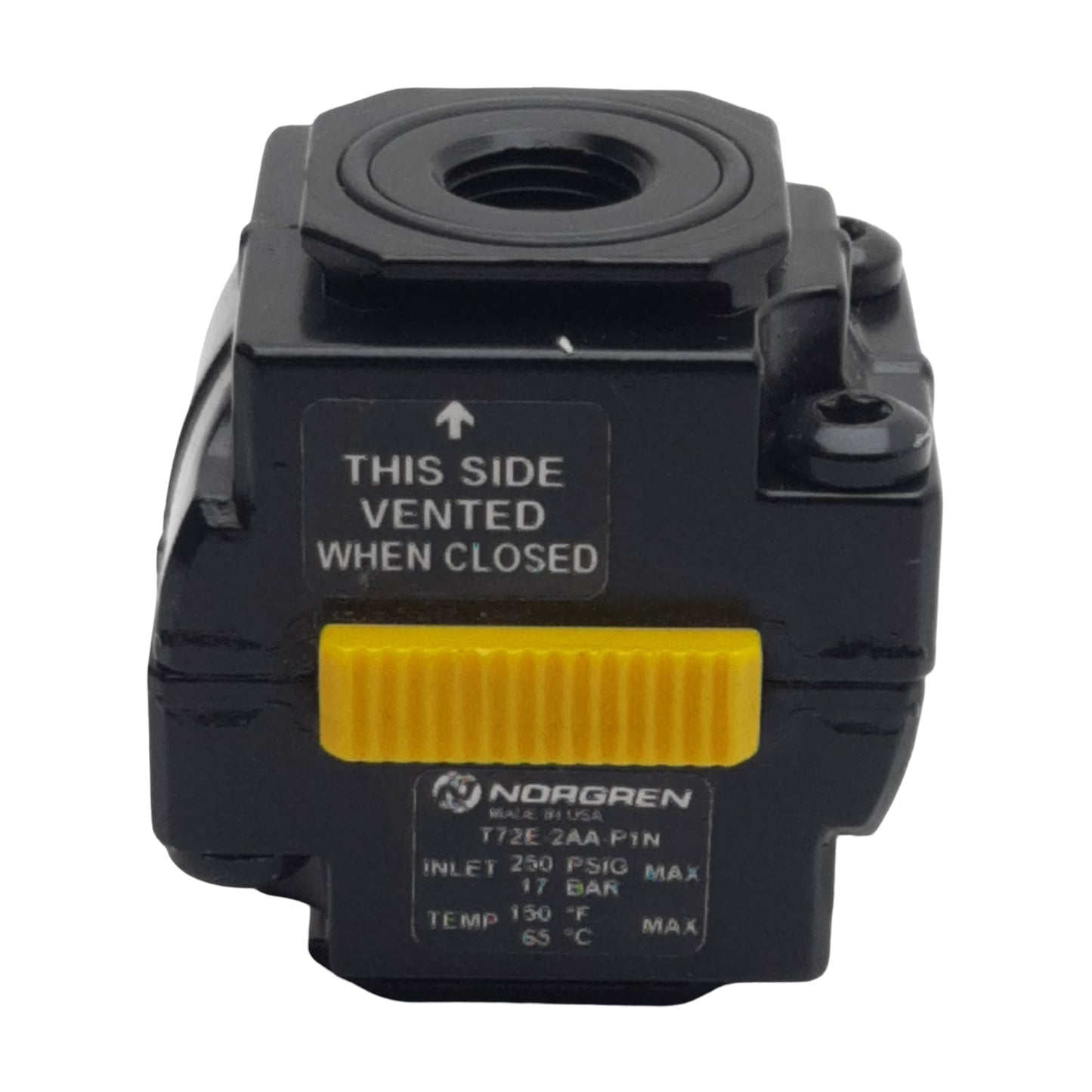 Used Norgren T72E-2AA-P1N Lockout Valve, 3/2-Way, 1/4in PTF, 17bar, 140scfm