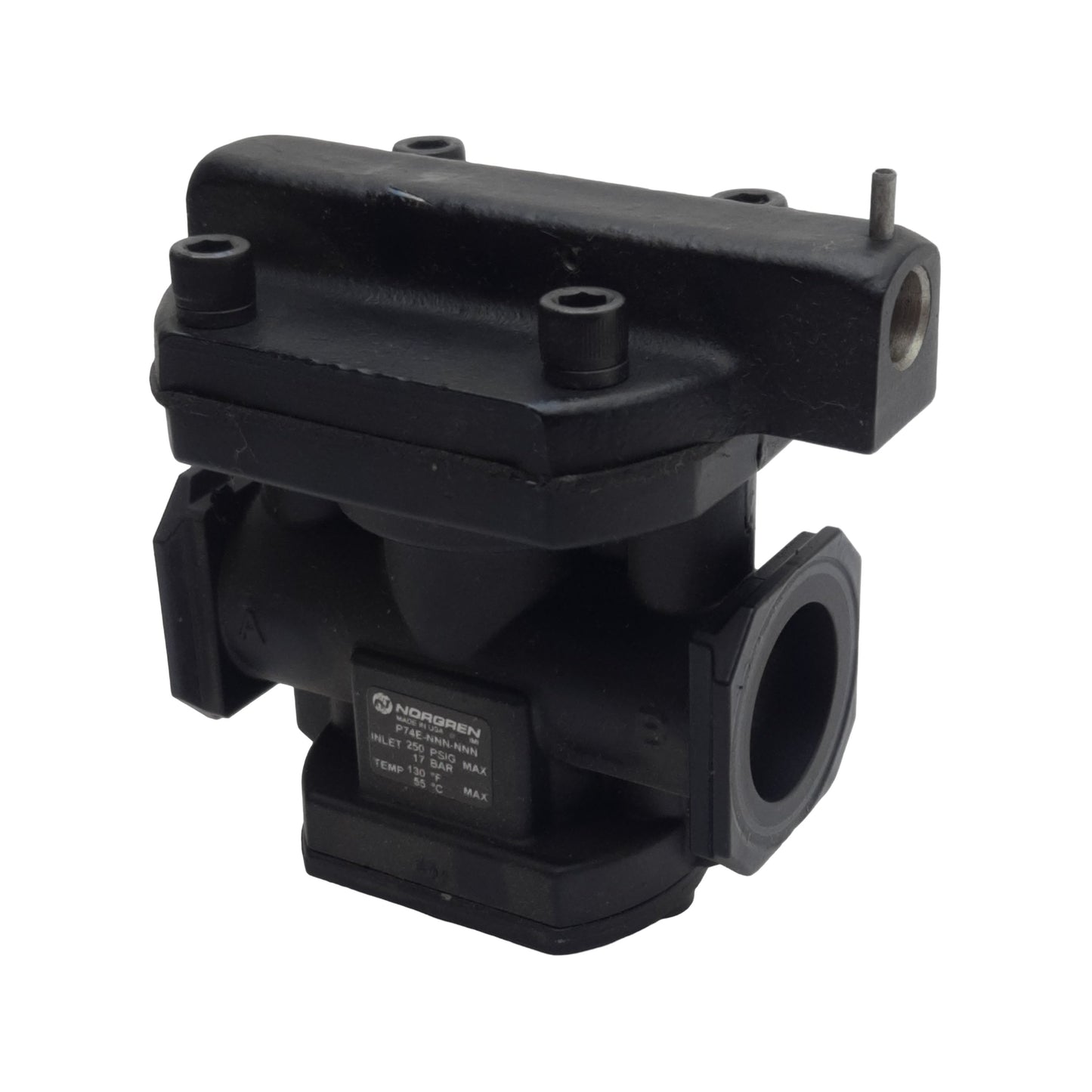 Used Norgren P74E-NNN-NNN Smooth Start Valve, 2/2-Way NC, 2-17bar, 4.0Cv, ø1/2in