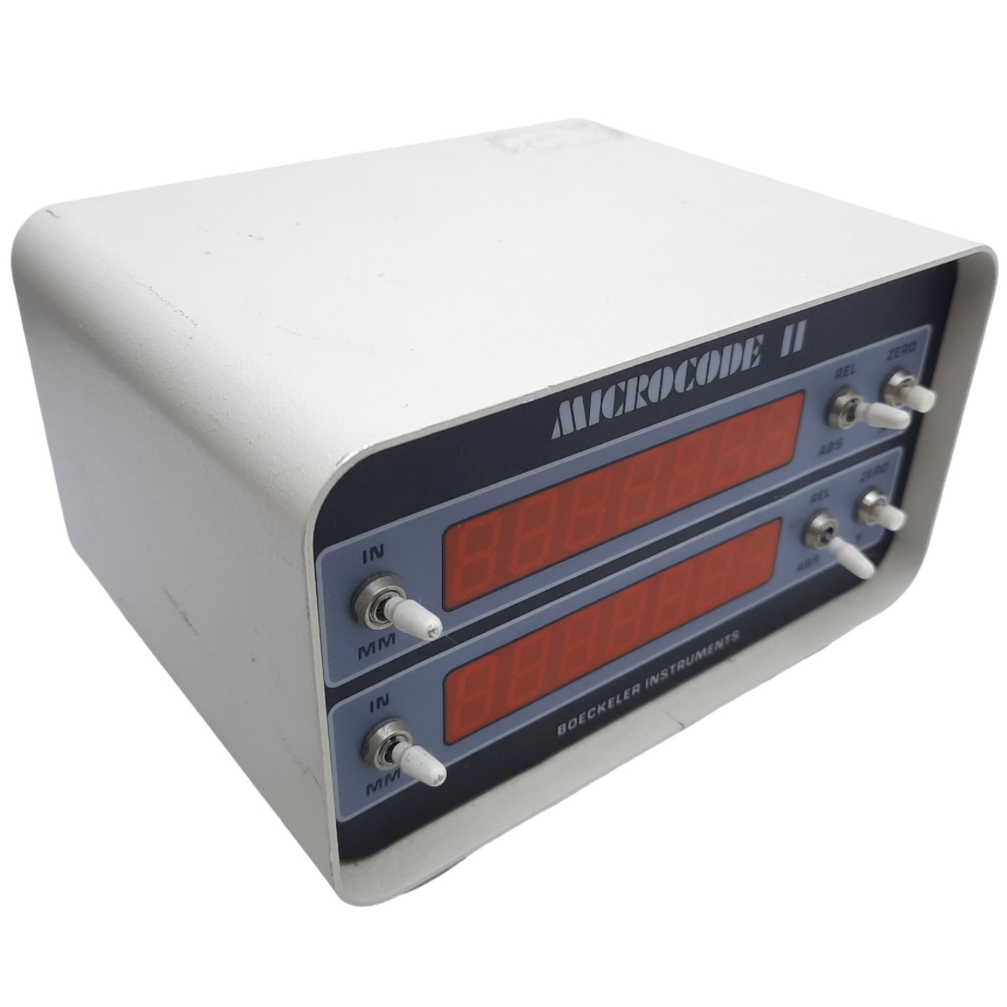 Used Boeckeler 2-M Microcode II, Micrometer DRO 2-Axis, 6.5"L x 5"W x 4.1"H, 115/220V