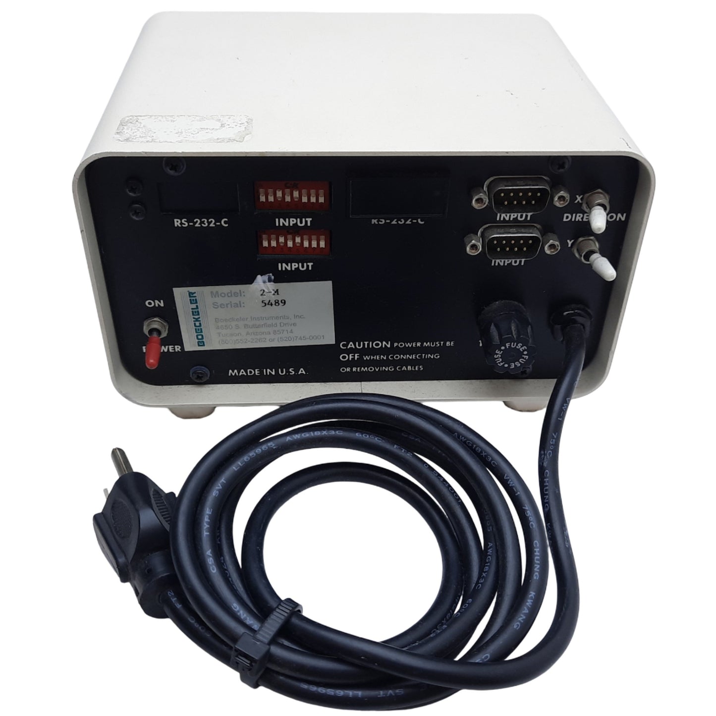 Used Boeckeler 2-M Microcode II, Micrometer DRO 2-Axis, 6.5"L x 5"W x 4.1"H, 115/220V