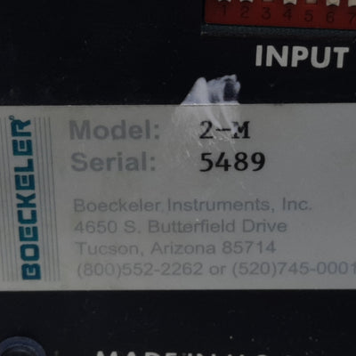 Used Boeckeler 2-M Microcode II, Micrometer DRO 2-Axis, 6.5"L x 5"W x 4.1"H, 115/220V