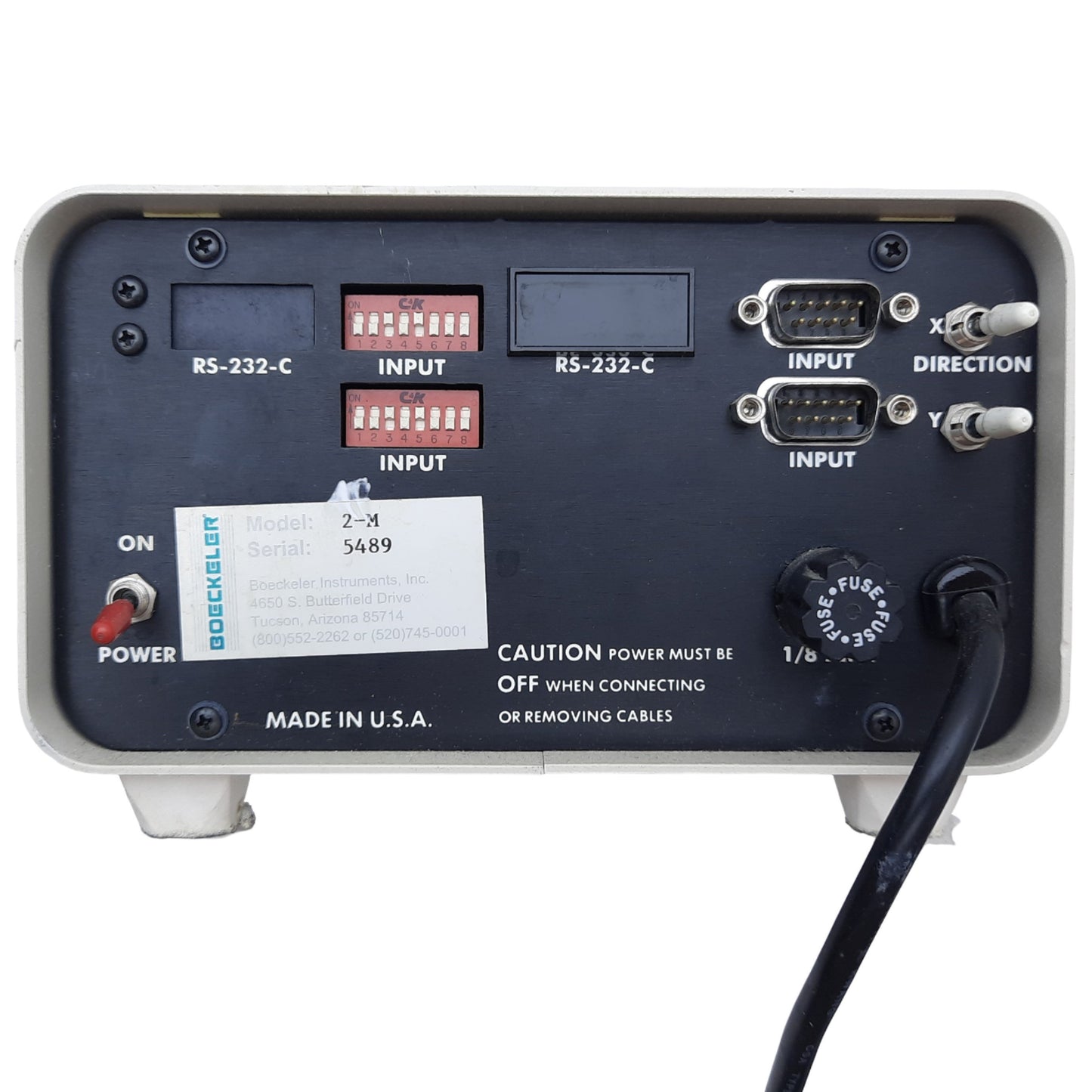 Used Boeckeler 2-M Microcode II, Micrometer DRO 2-Axis, 6.5"L x 5"W x 4.1"H, 115/220V