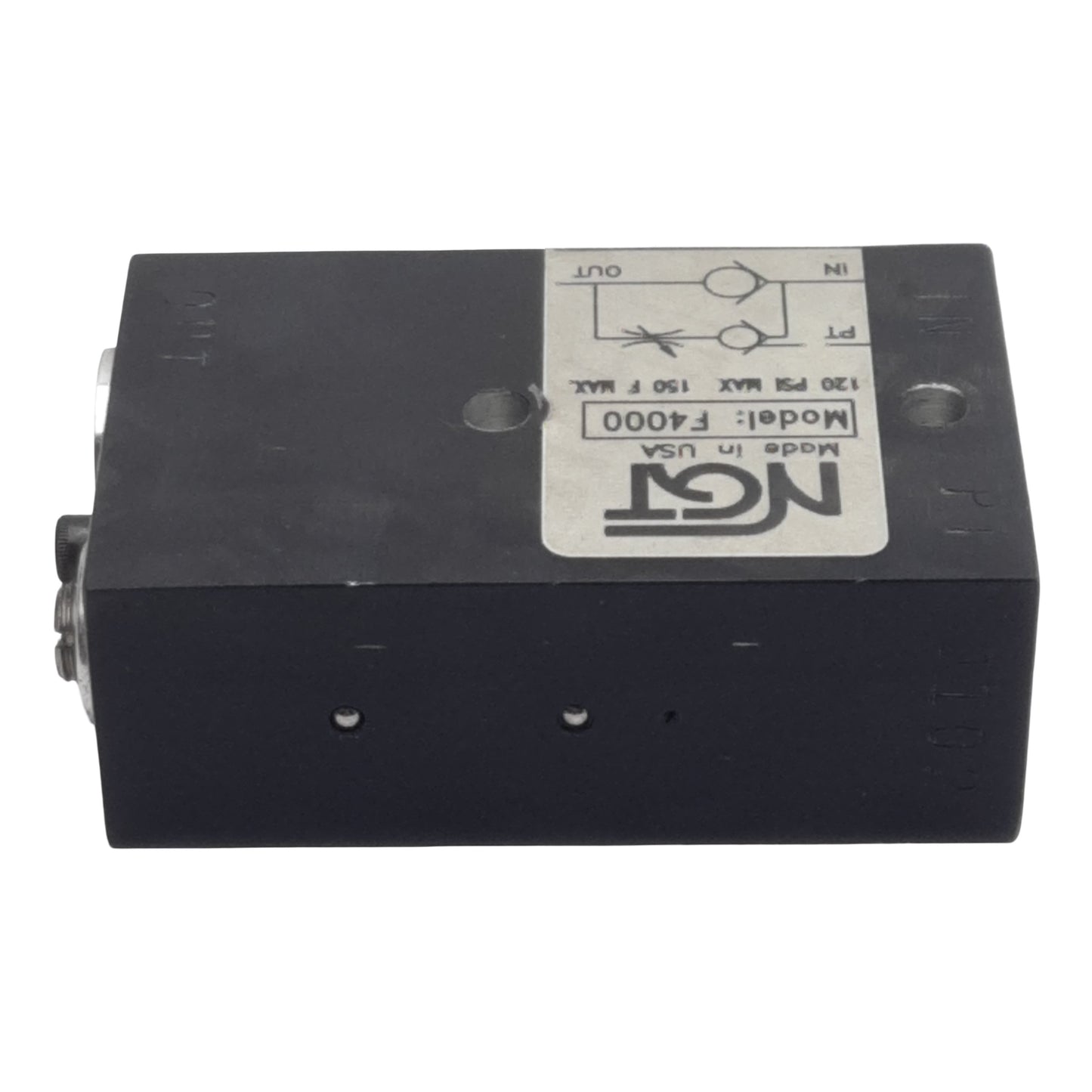 Used NGT F4000 Pneumatic Check Valve 120psi Max, 2.8Cv, 2:1 Ratio, 1/4in x 1/8in NPTF