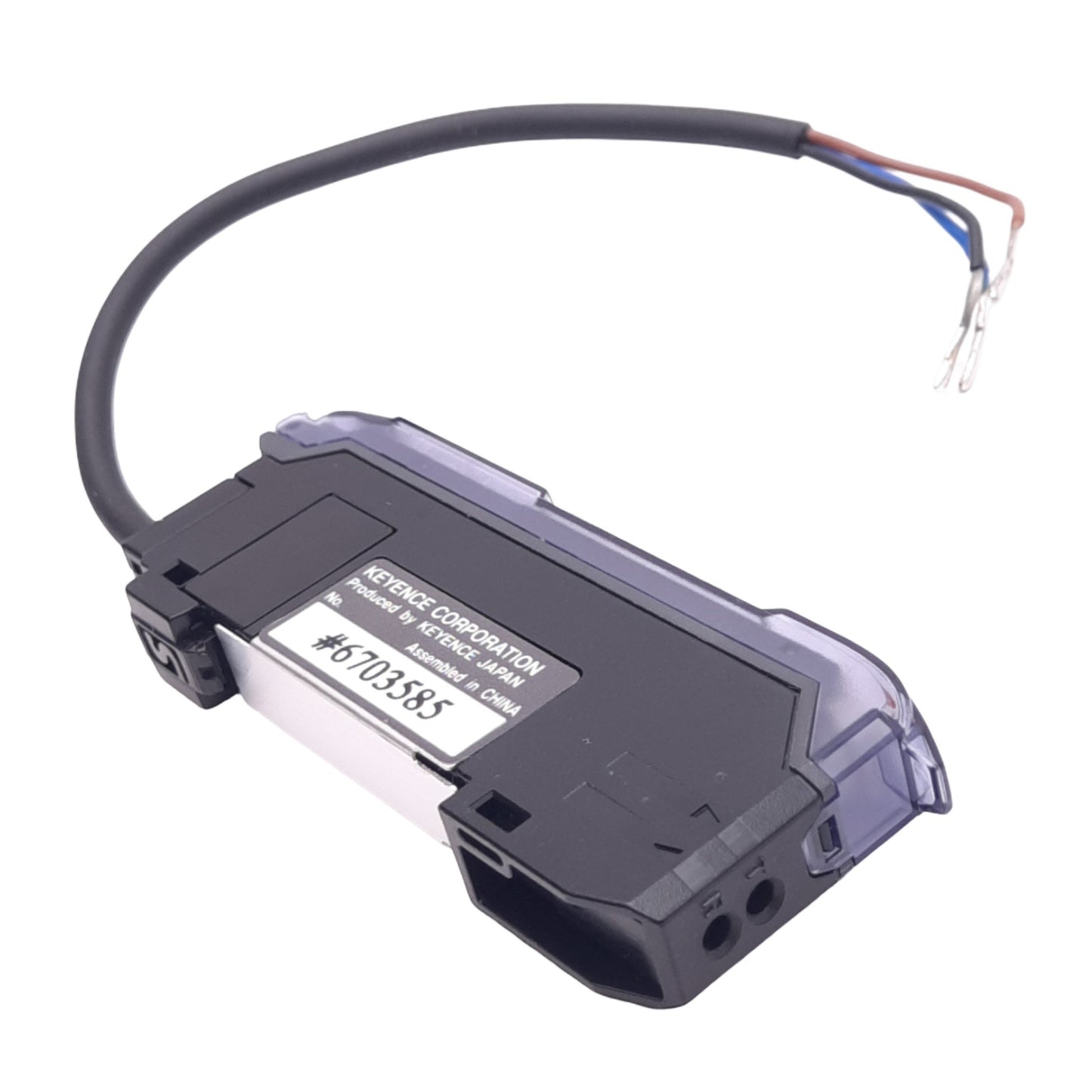 Used Keyence FS-V31P Digital Fiber Optic Amplifier, PNP Out, 12-24VDC, 5" Cable
