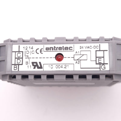 New – Open box Entrelec 1000421 Relay Interface Module, SPDT, 24VAC/DC, 10A