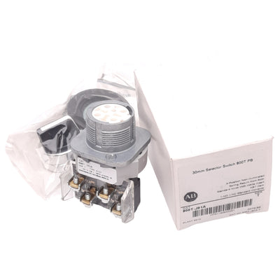 New Allen Bradley 800T-J91A Momentary Selector Switch, 3-Position, 1NO 1NC, 600V Max