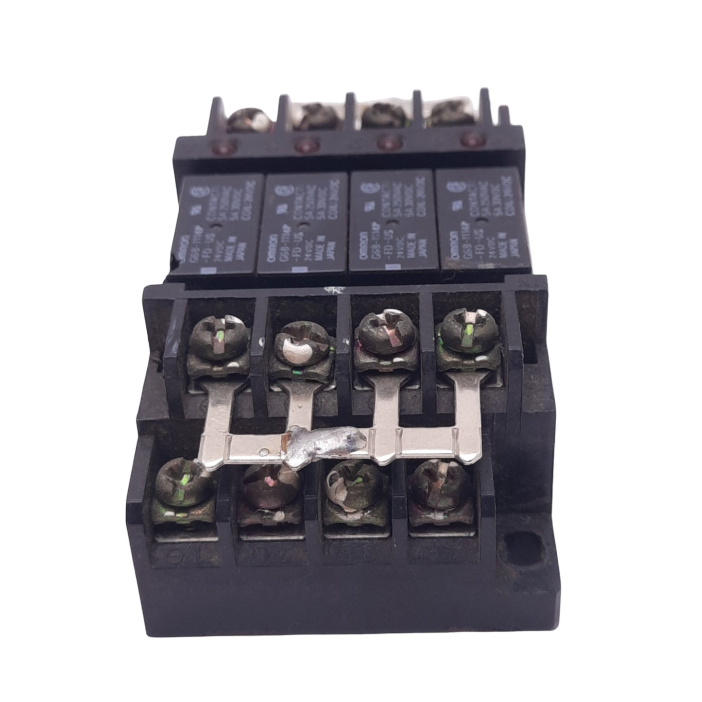 Used Omron G6B-4BND DC24 Terminal Relay, 230VAC 5A Max, DIN Rail, 24VDC Coil