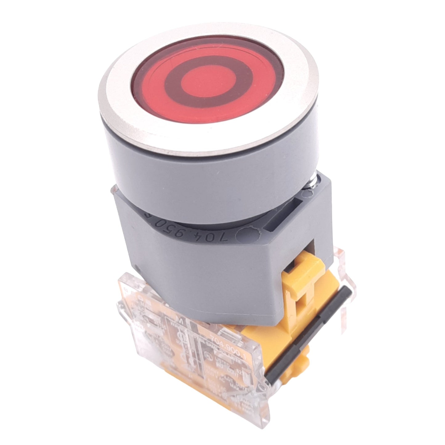 New – Open box EAO 704.950.5 704.900.1 Red Off Pushbutton, ø22.5mm, 1NO, 600VAC 10A Max