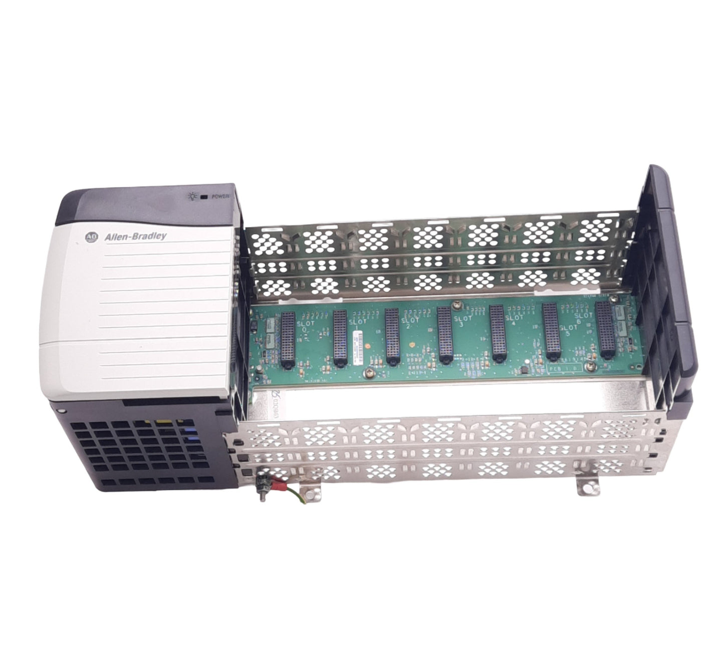 Used Allen Bradley 1756-PA72 C ControlLogix Power Supply w/ Chassis, 1.2-24VDC, 75W