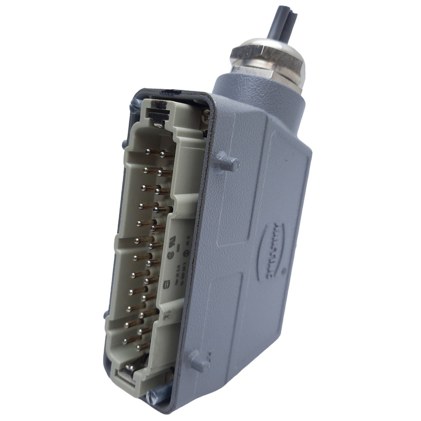 Used Harting 24 E-M Han Modular Heavy Duty Power Connector 24-Pin, 18-14AWG, 16A 500V