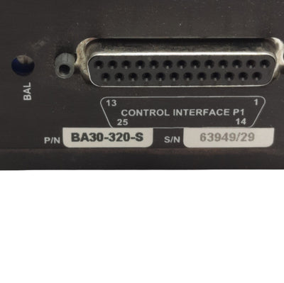 Used Aerotech BA30-320-S Servo Amplifier 320VDC Bus, 30A Peak, 56-230VAC Supply