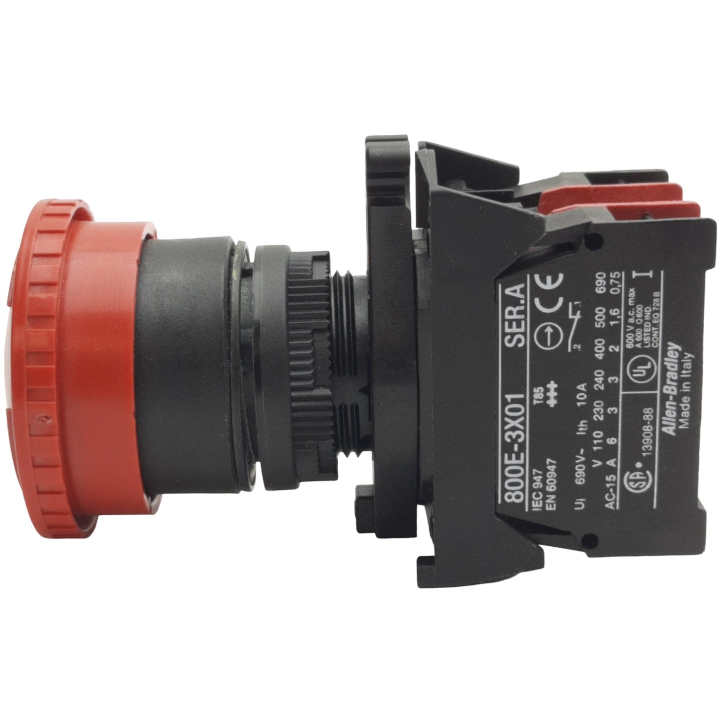 Used Allen Bradley 800EP-MT4 Maintained E-Stop Twist-to-Release Button ø22.5mm, 2NC