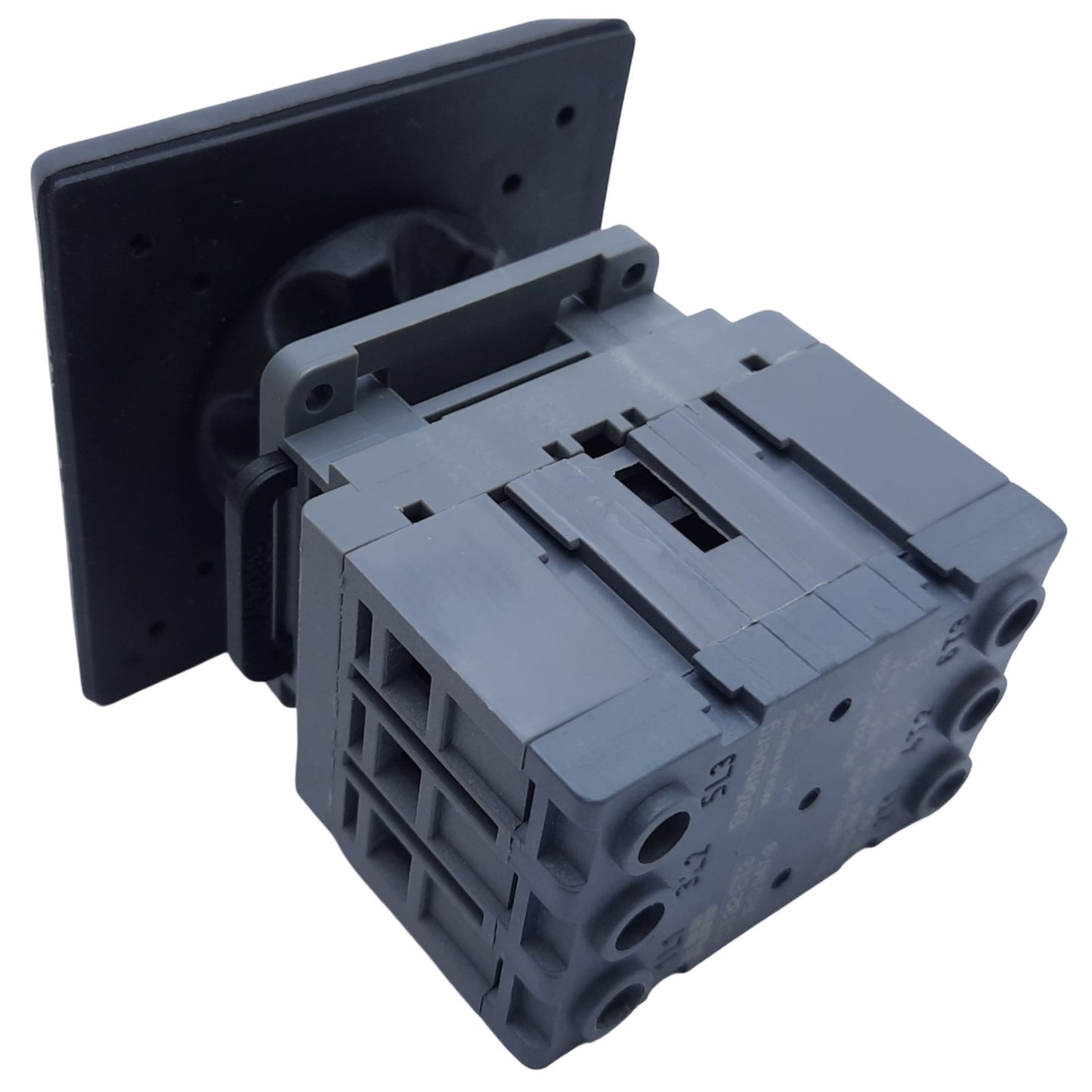 Used ABB OT32ET3 Rotary Disconnect Switch, 3-Pole, 30A 600VAC, Black, Panel Mount