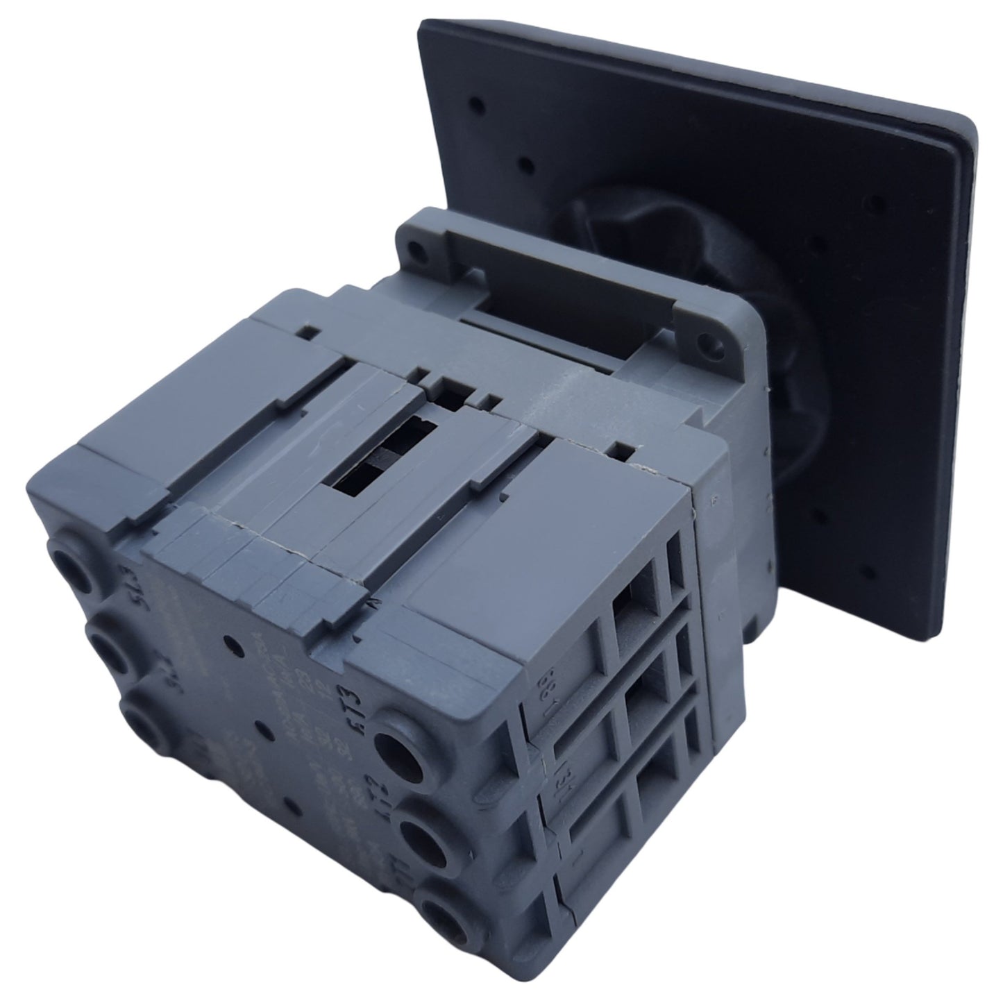 Used ABB OT32ET3 Rotary Disconnect Switch, 3-Pole, 30A 600VAC, Black, Panel Mount