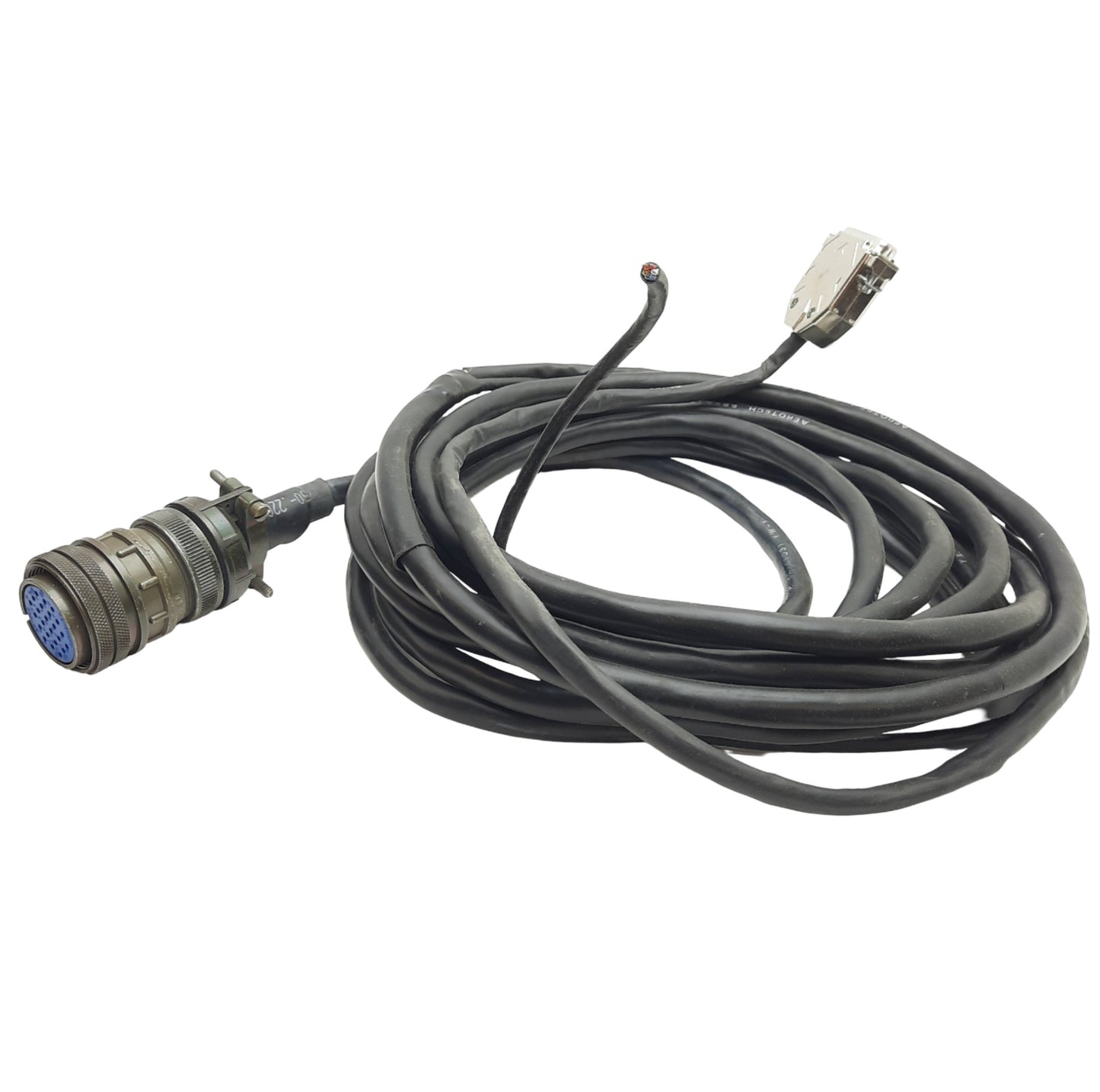 Used Aerotech 630C1380-2 REV B Permanent Magnet Servo Motor Cable 19in Length