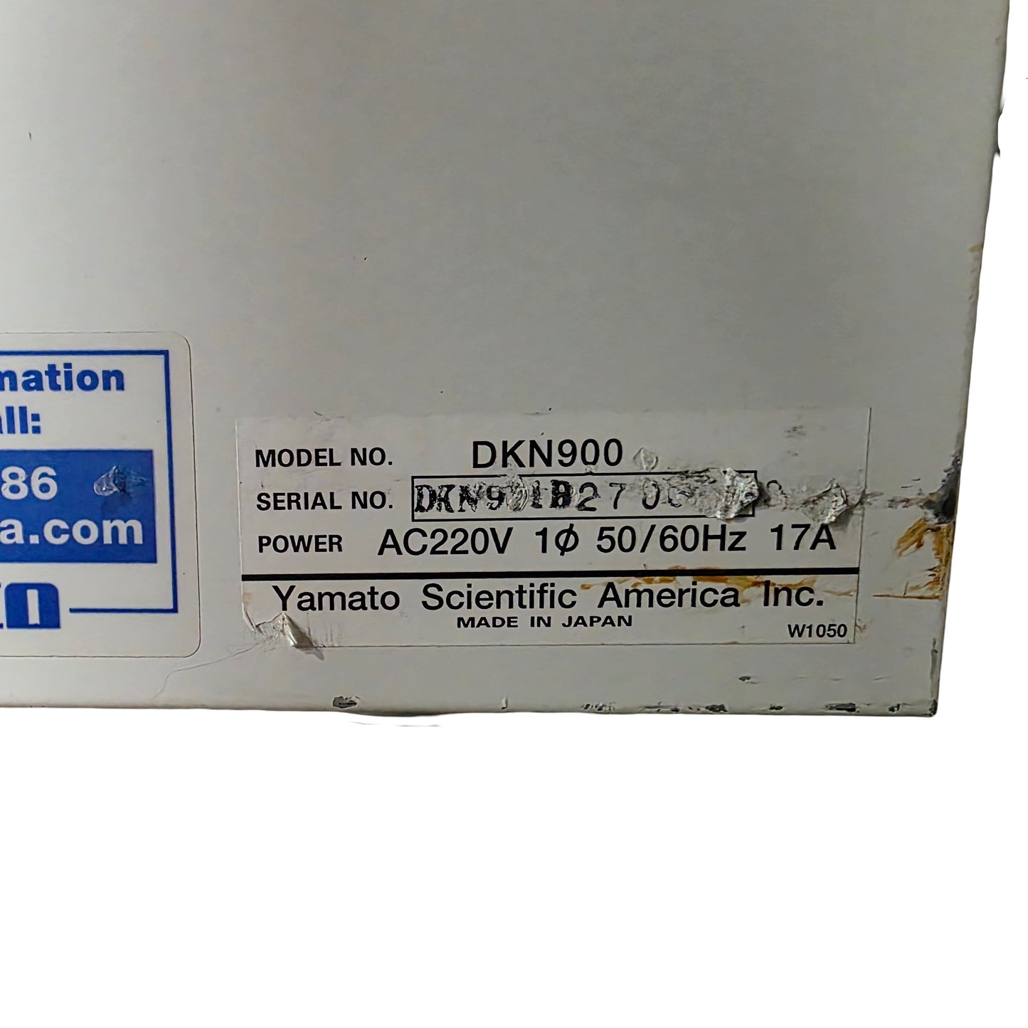 Used Yamato DKN900 Mechanical Convection Oven 18.5CuFt, Amb+5° To 210°C, 220VAC 17A